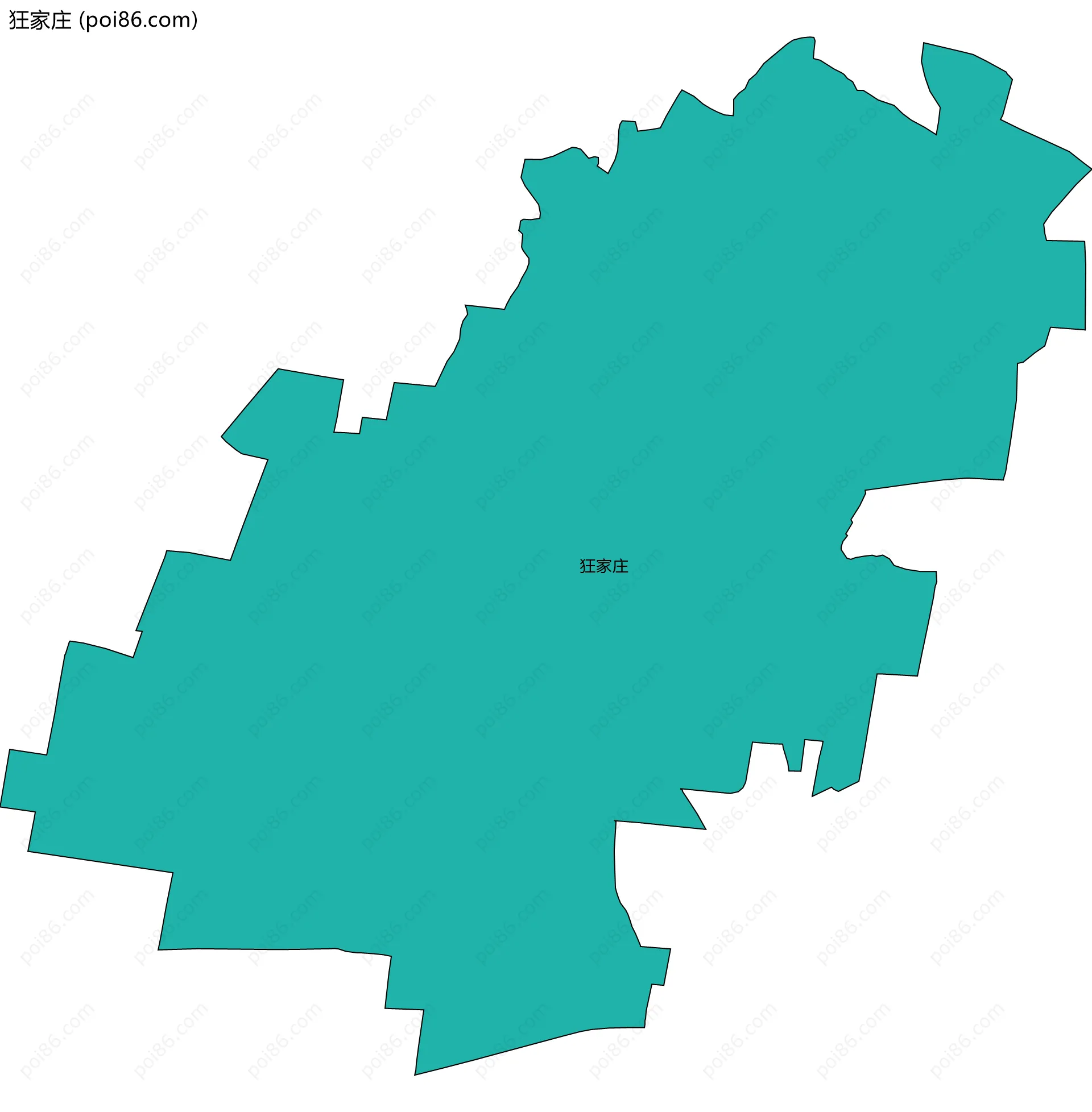 狂家庄边界地图