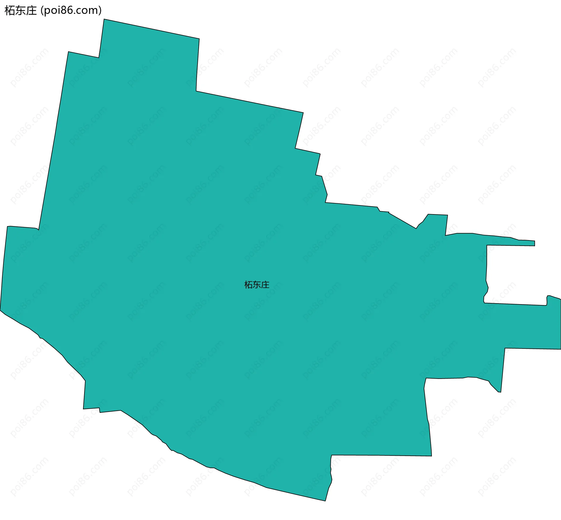 柘东庄边界地图