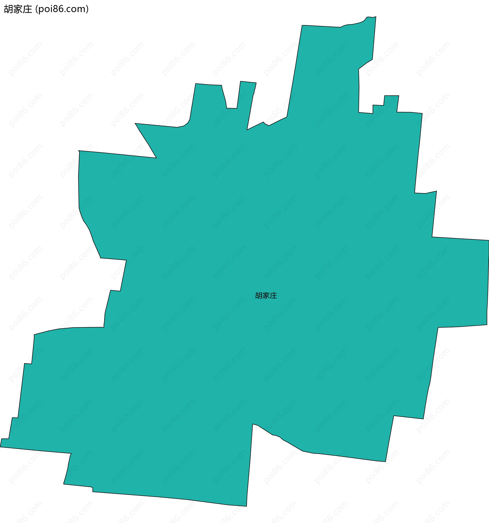 胡家庄边界地图