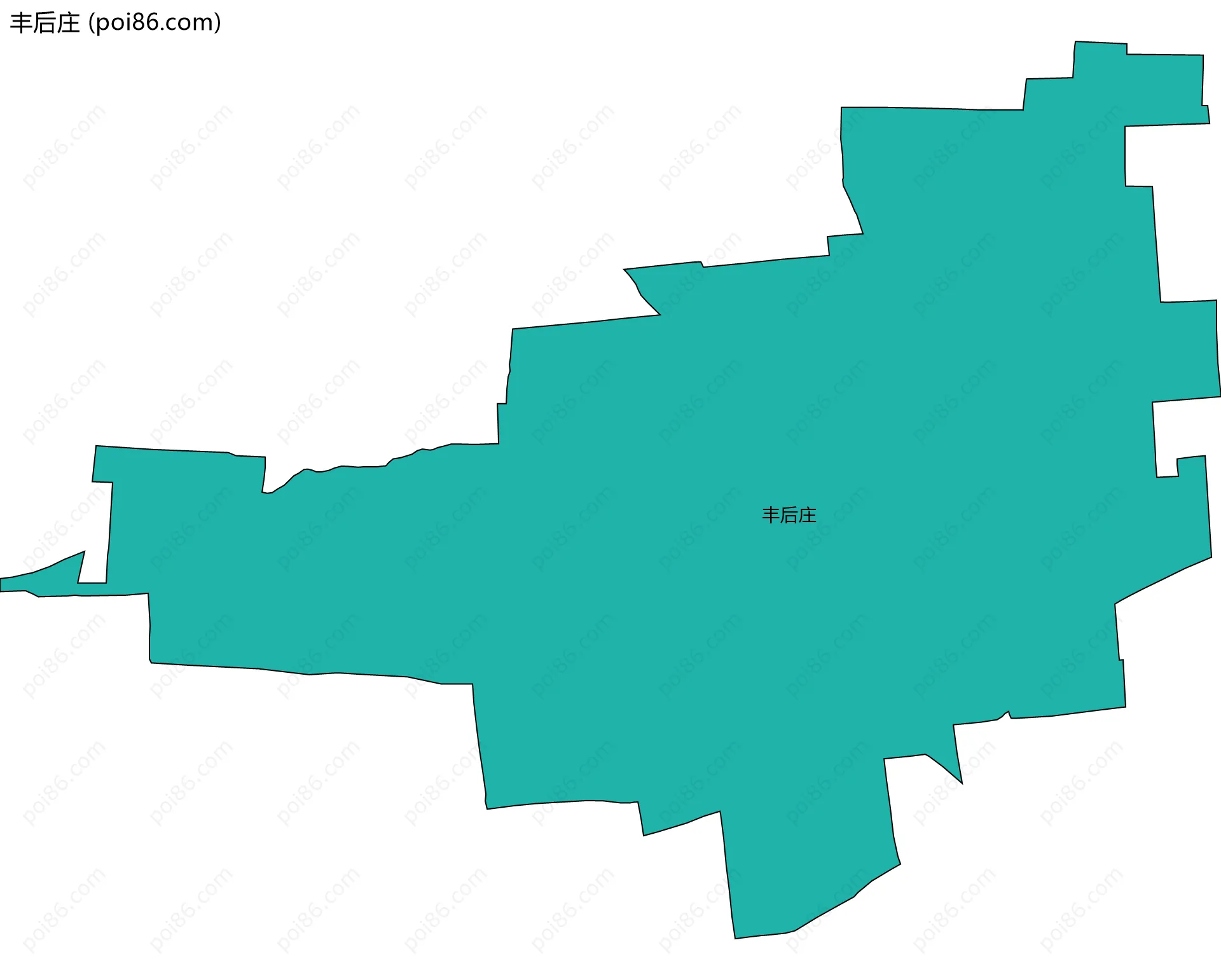 丰后庄边界地图