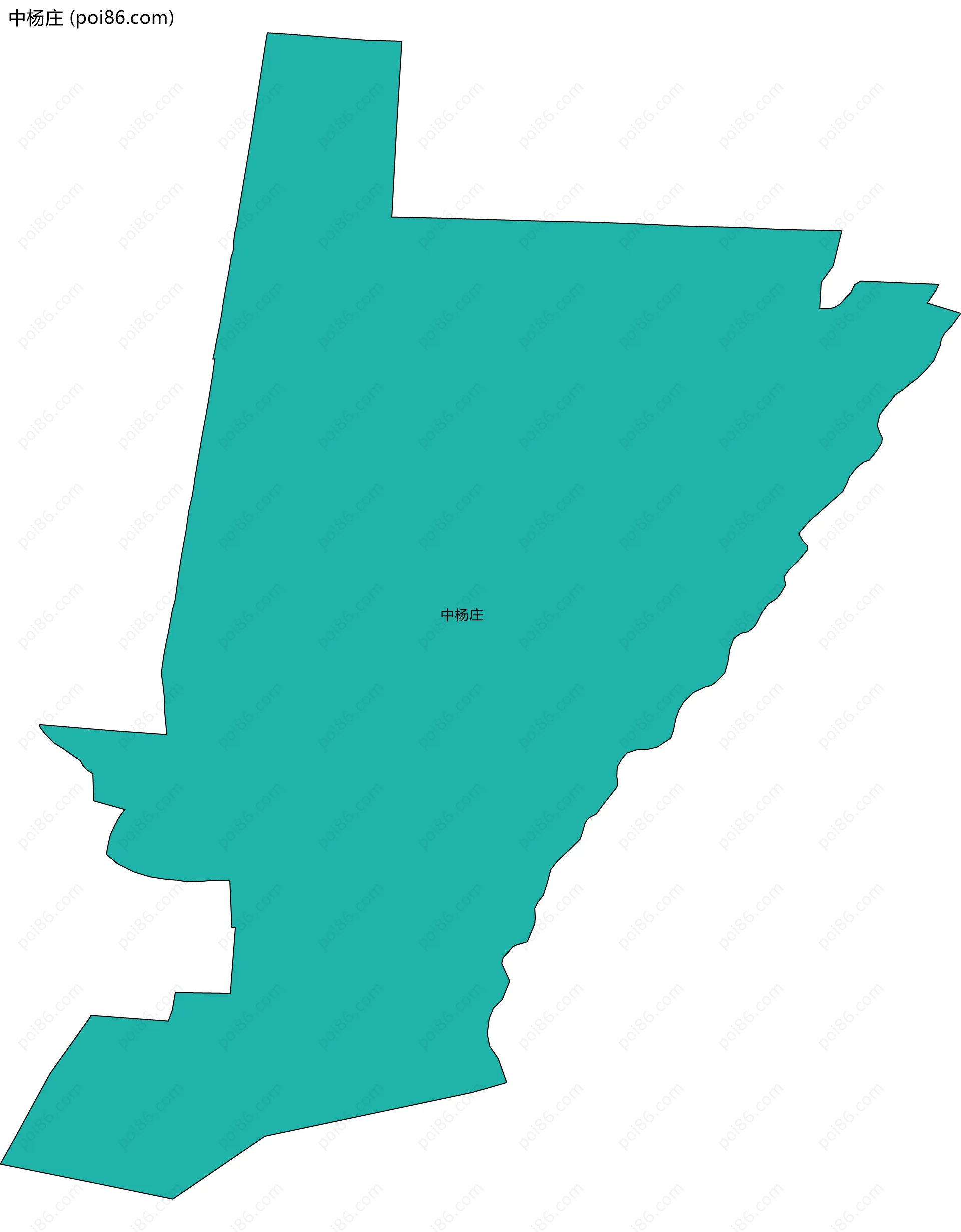 中杨庄边界地图