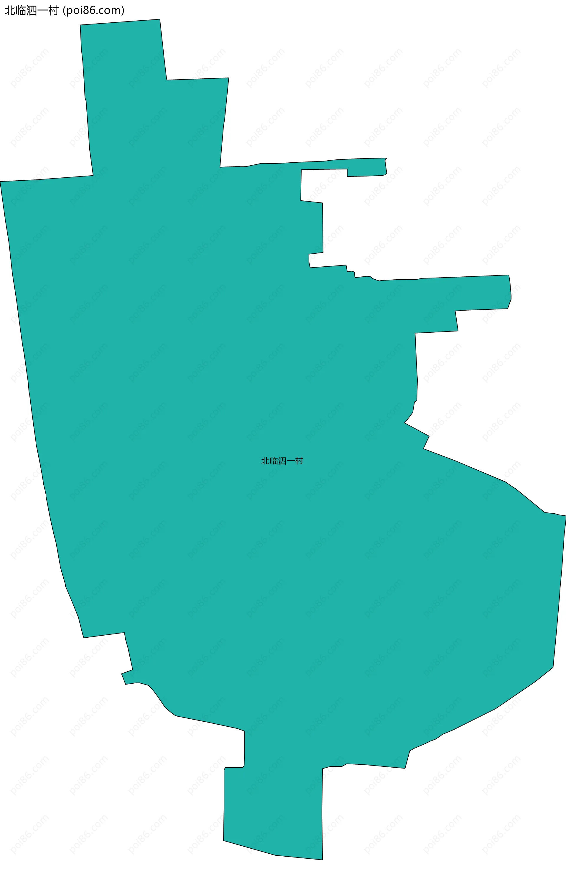 北临泗一村边界地图
