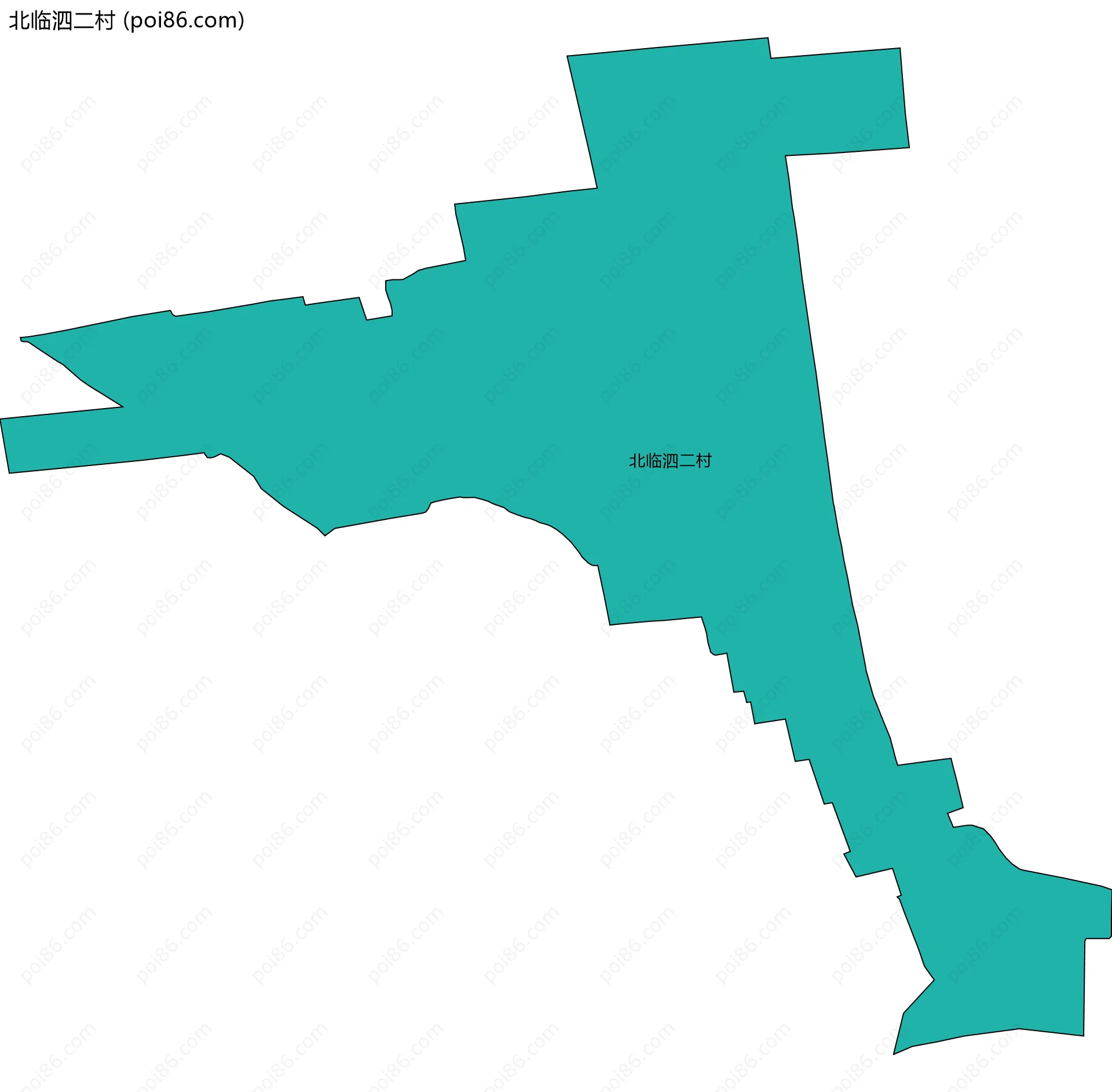 北临泗二村边界地图