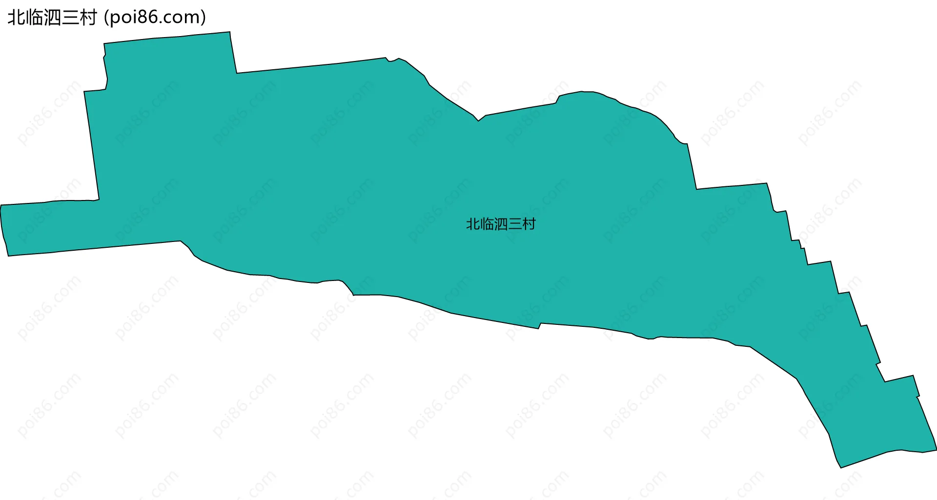 北临泗三村边界地图
