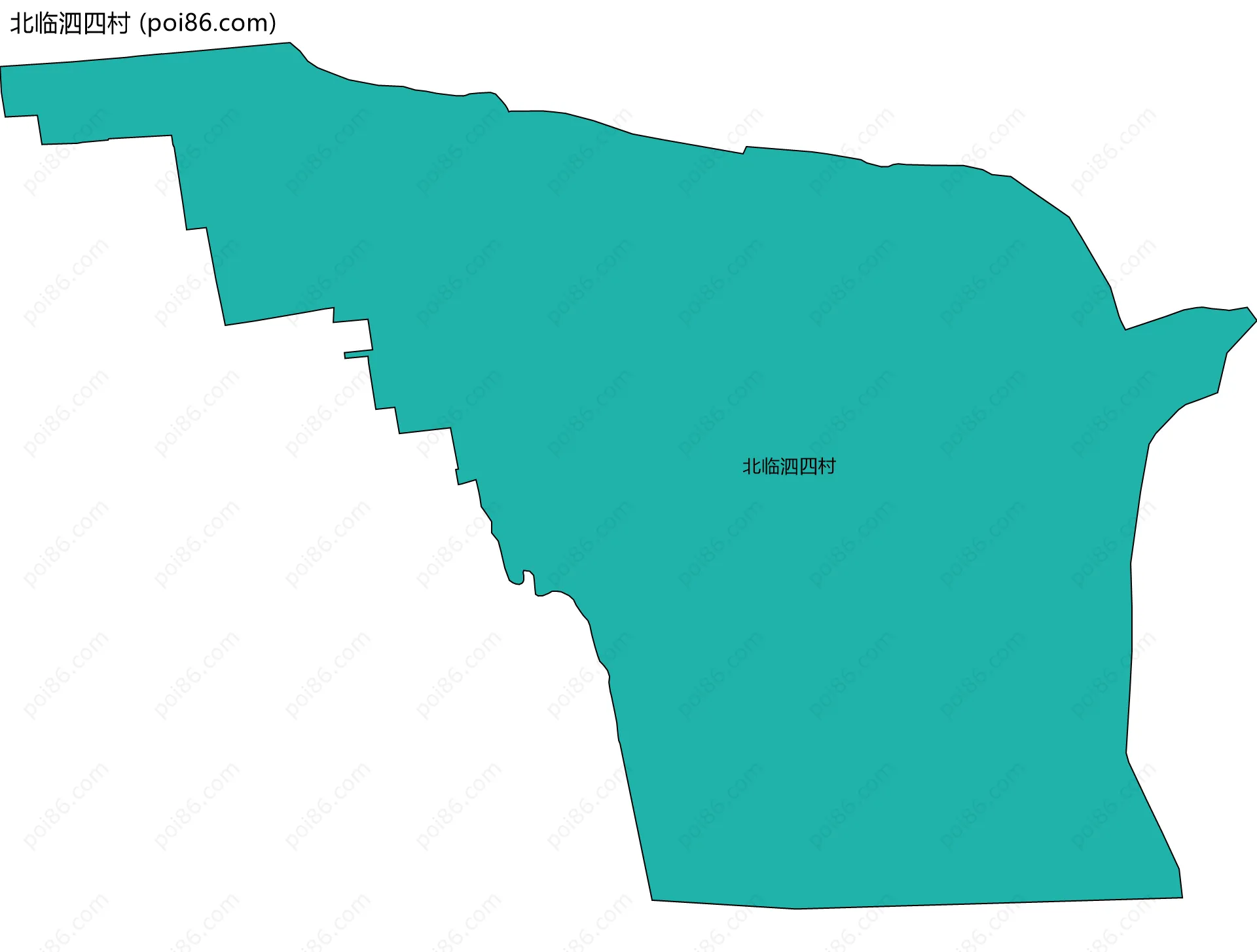 北临泗四村边界地图