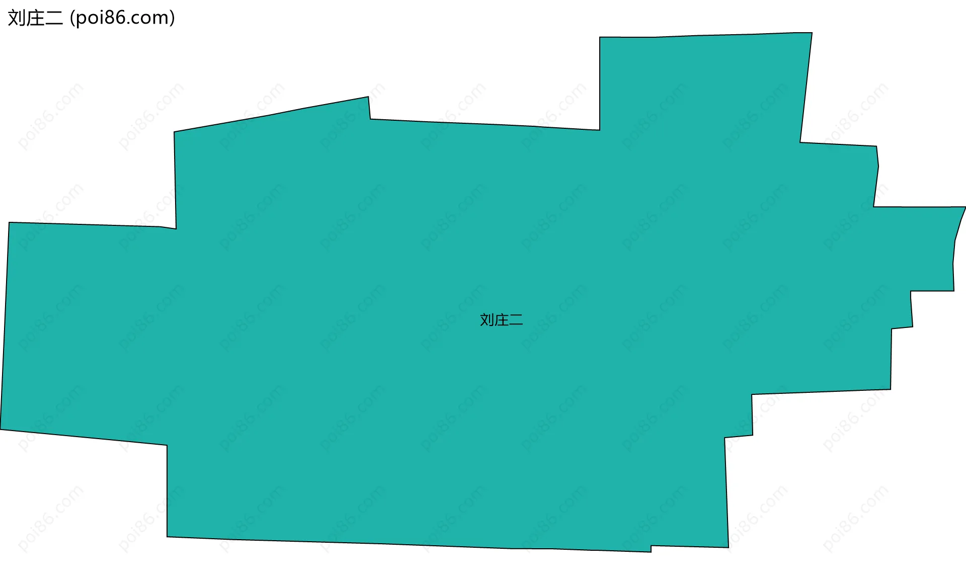 刘庄二边界地图