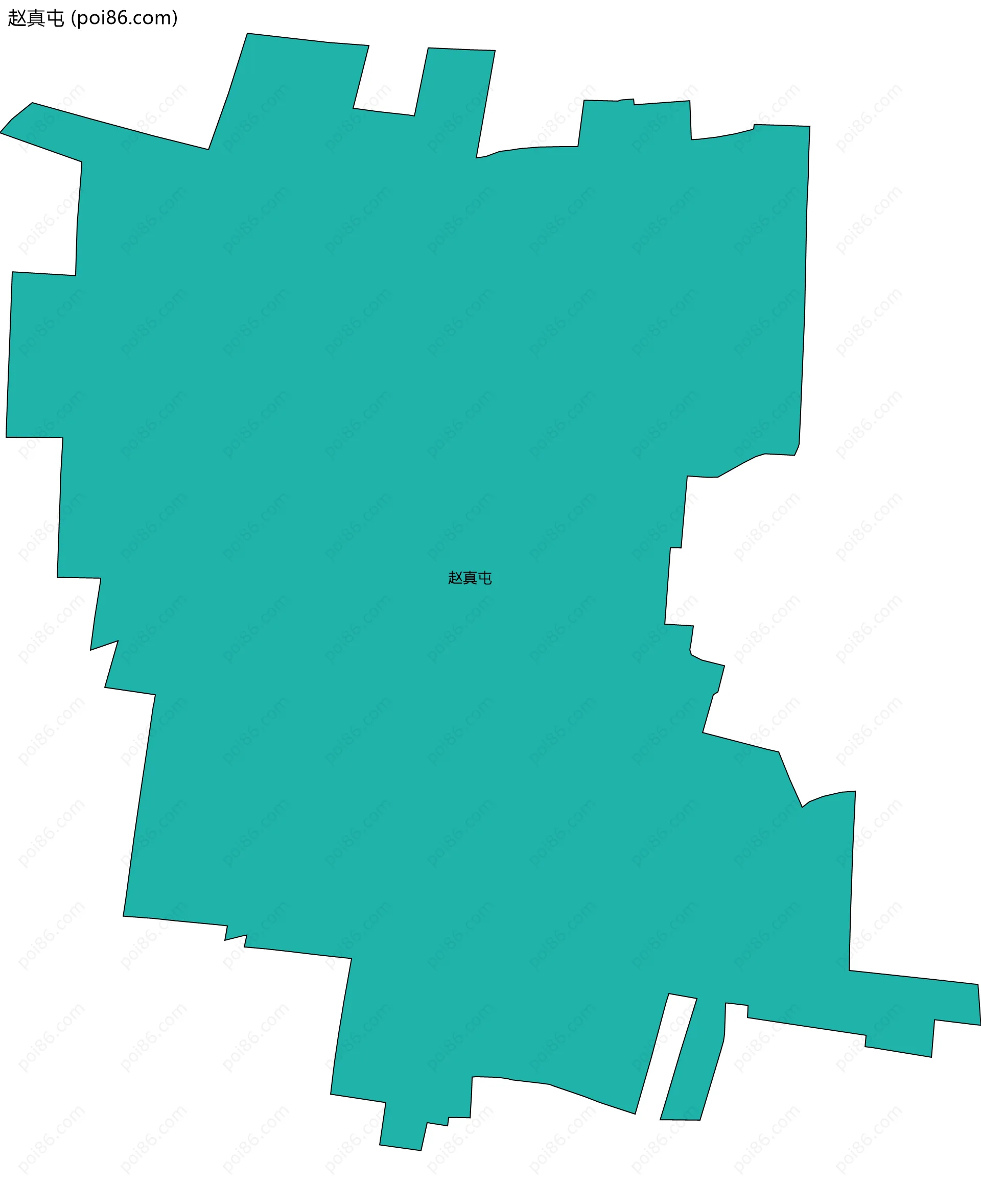 赵真屯边界地图