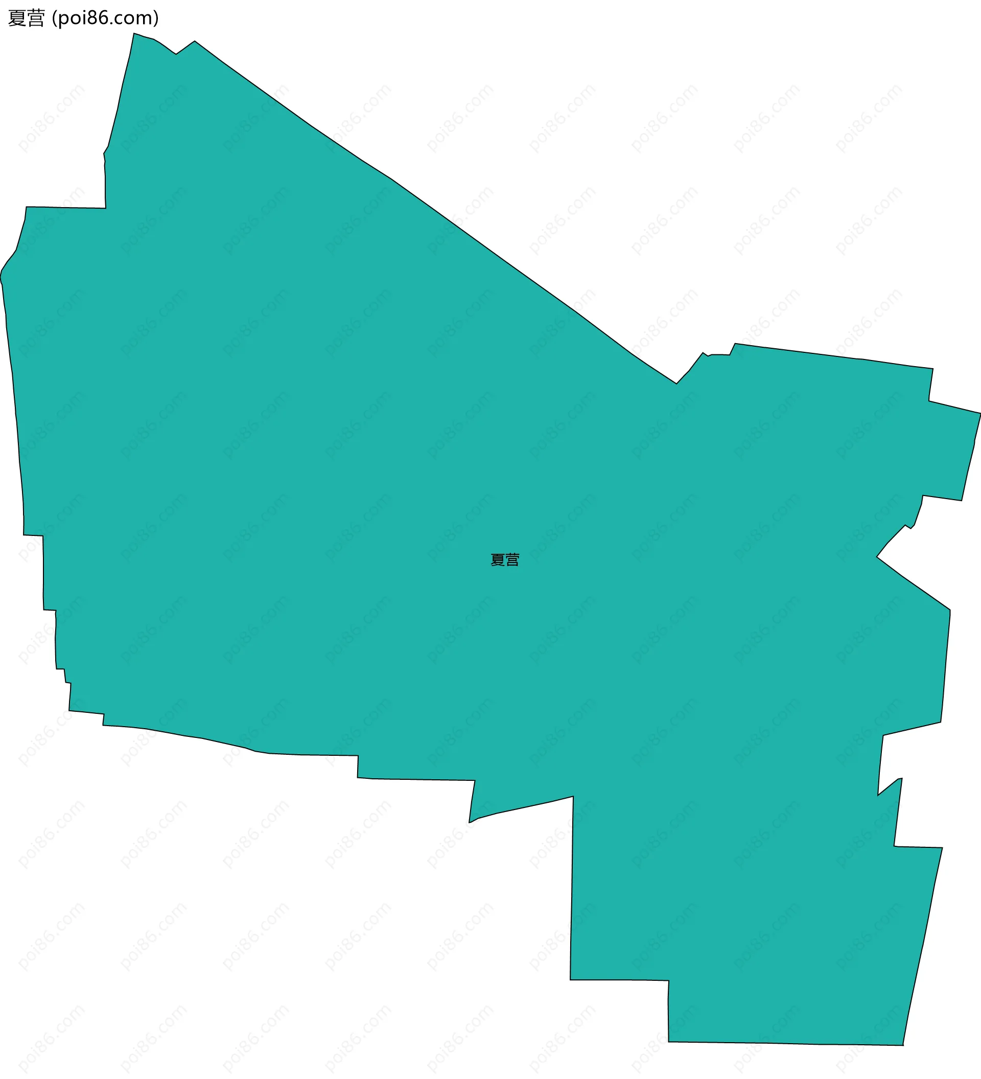夏营边界地图