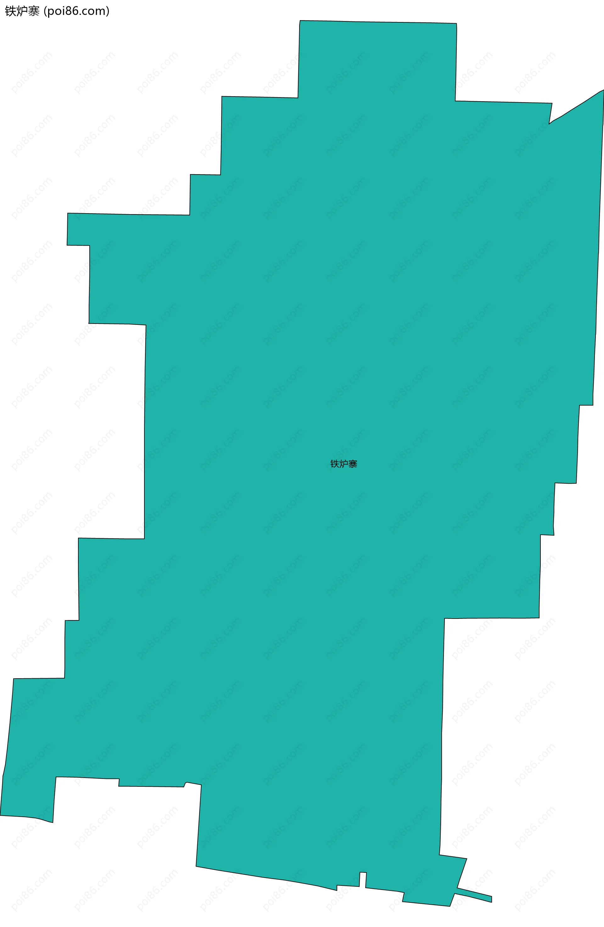 铁炉寨边界地图