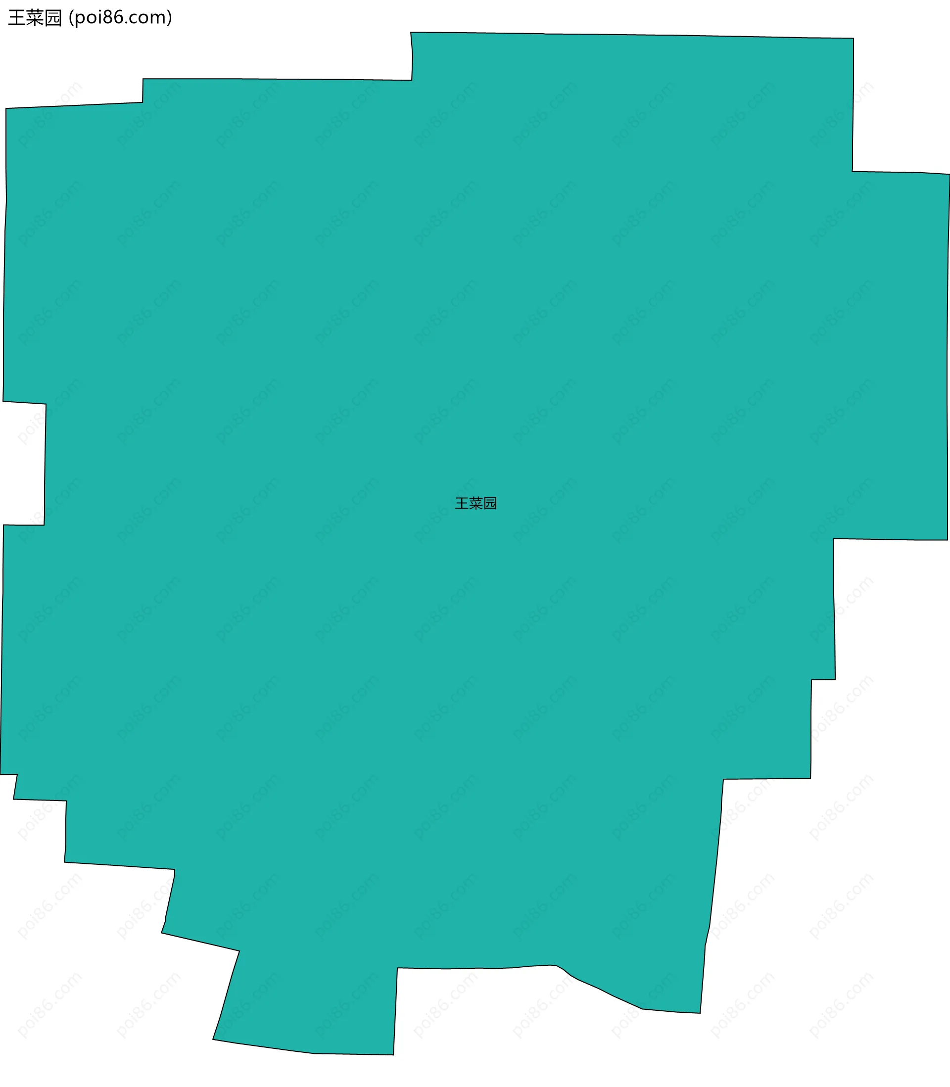 王菜园边界地图