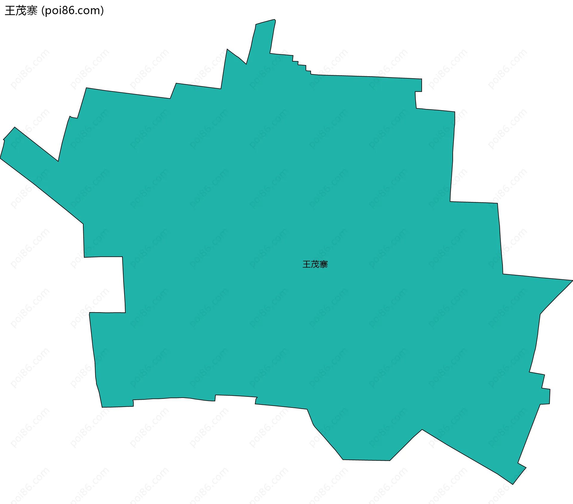 王茂寨边界地图