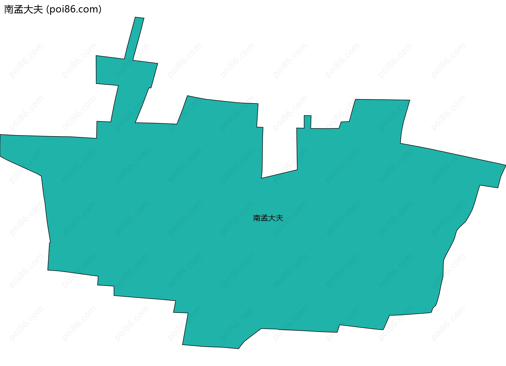 南孟大夫边界地图