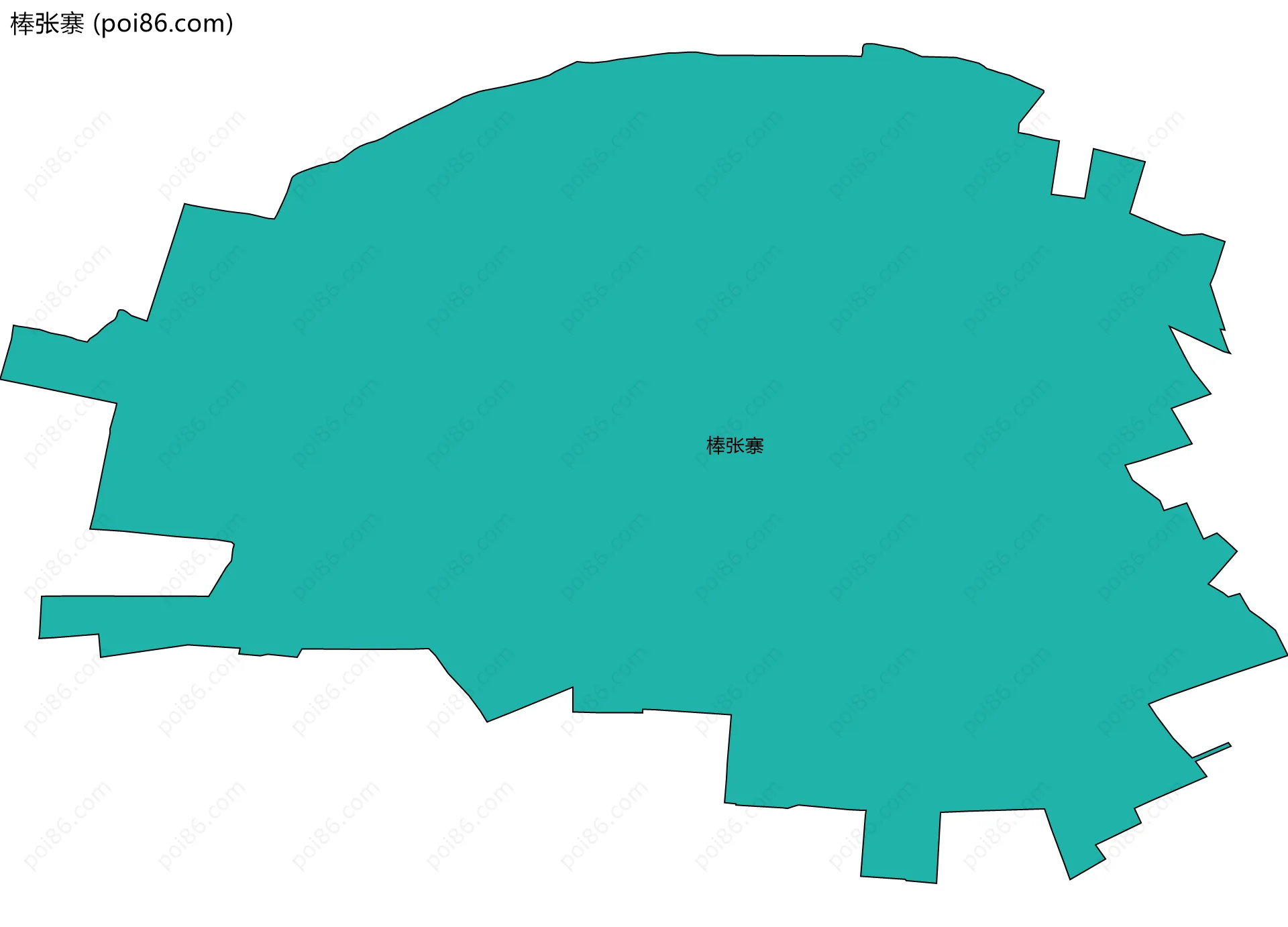棒张寨边界地图