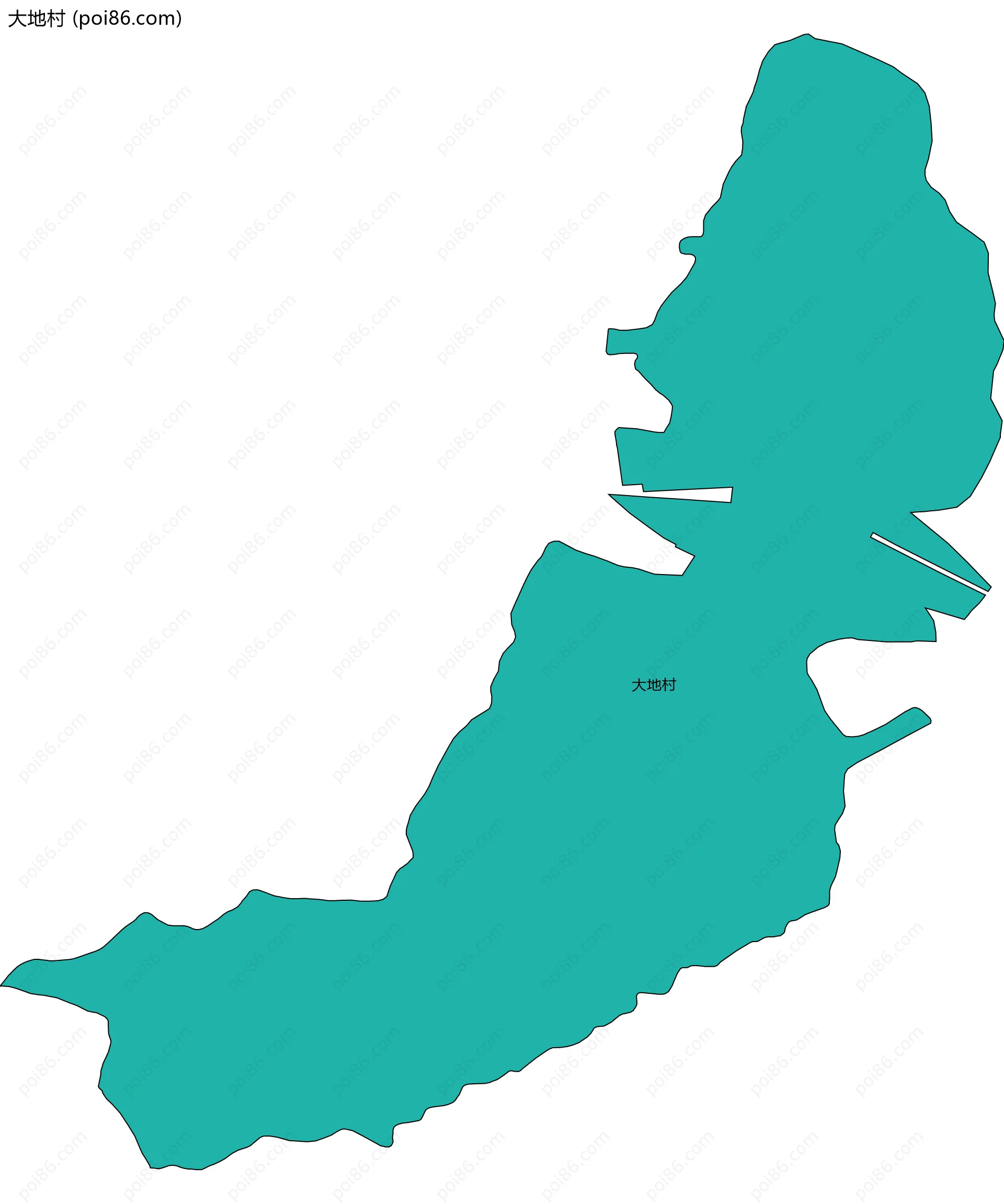 大地村边界地图