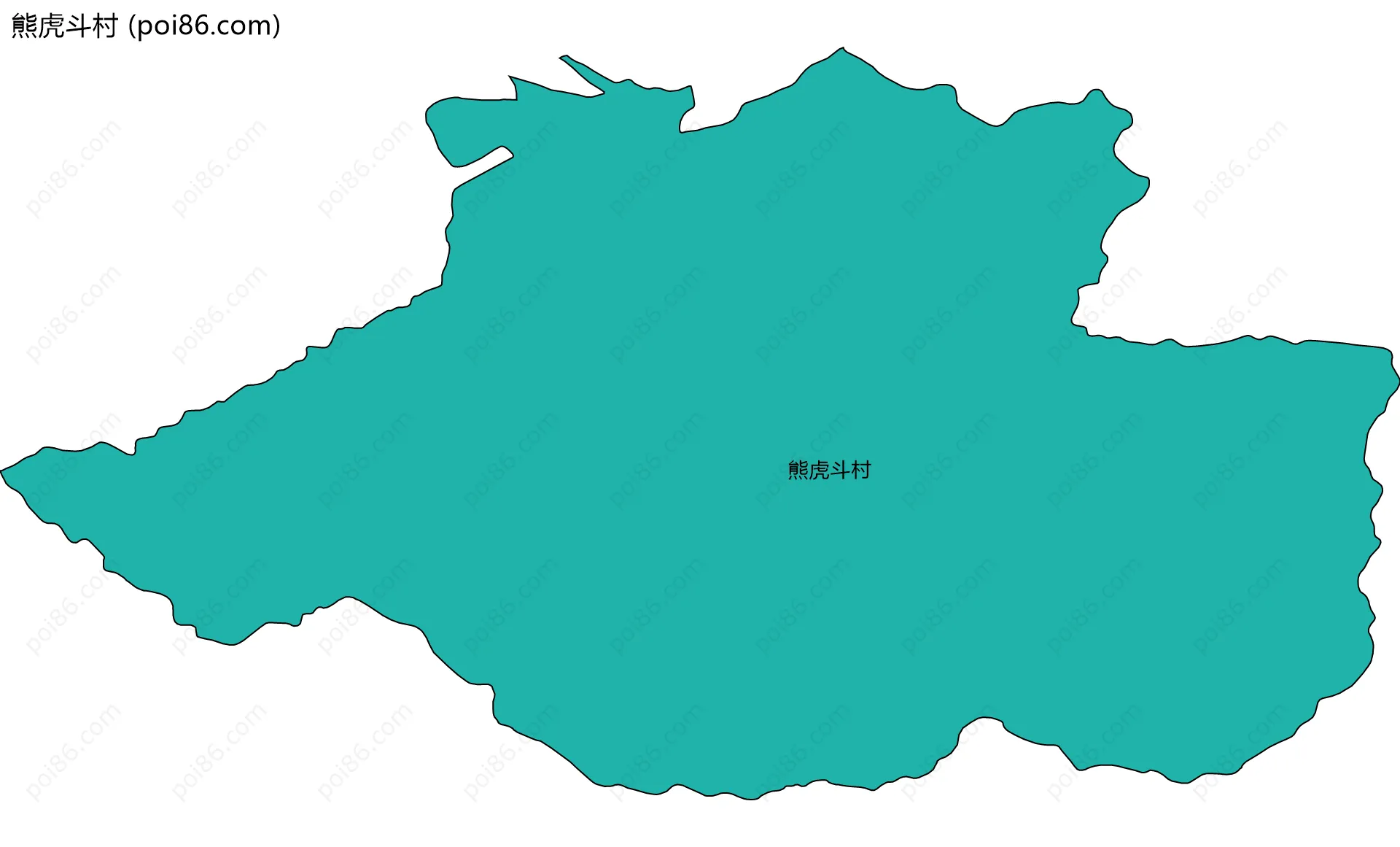 熊虎斗村边界地图