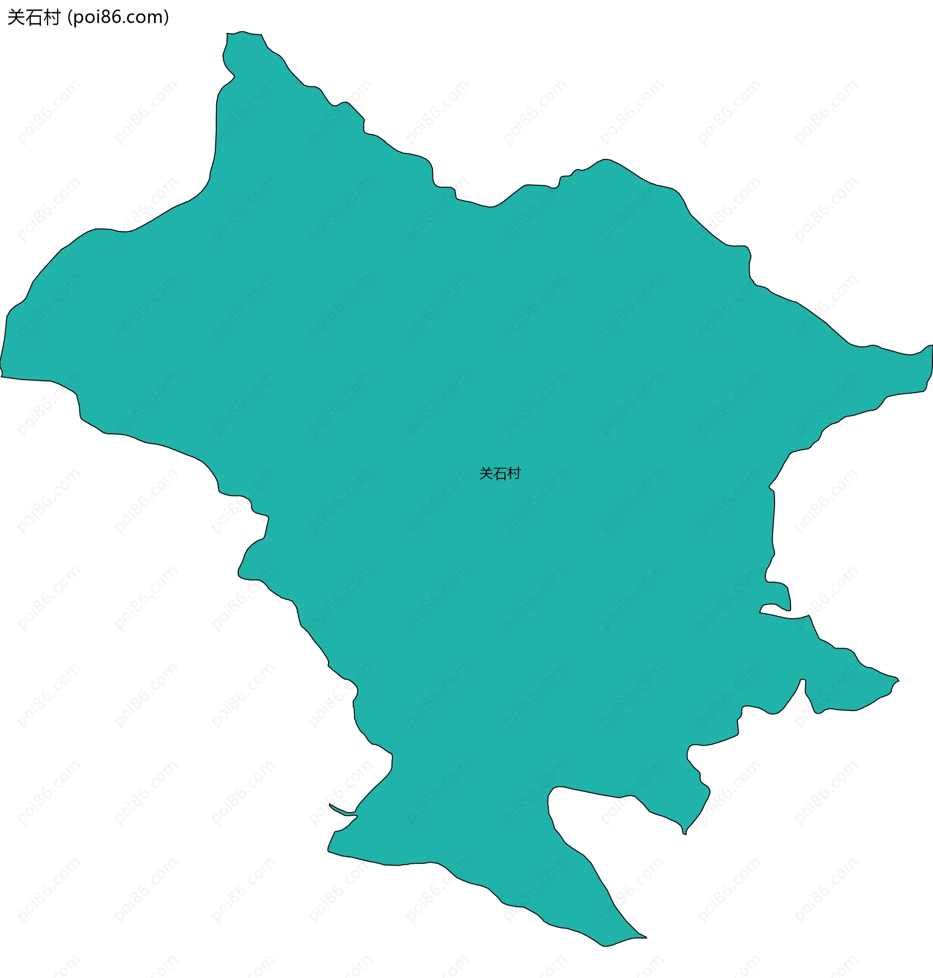 关石村边界地图