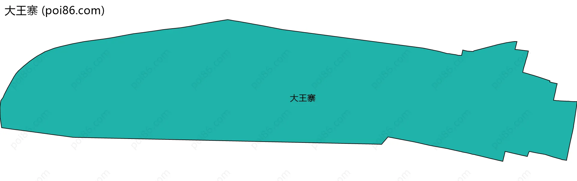 大王寨边界地图