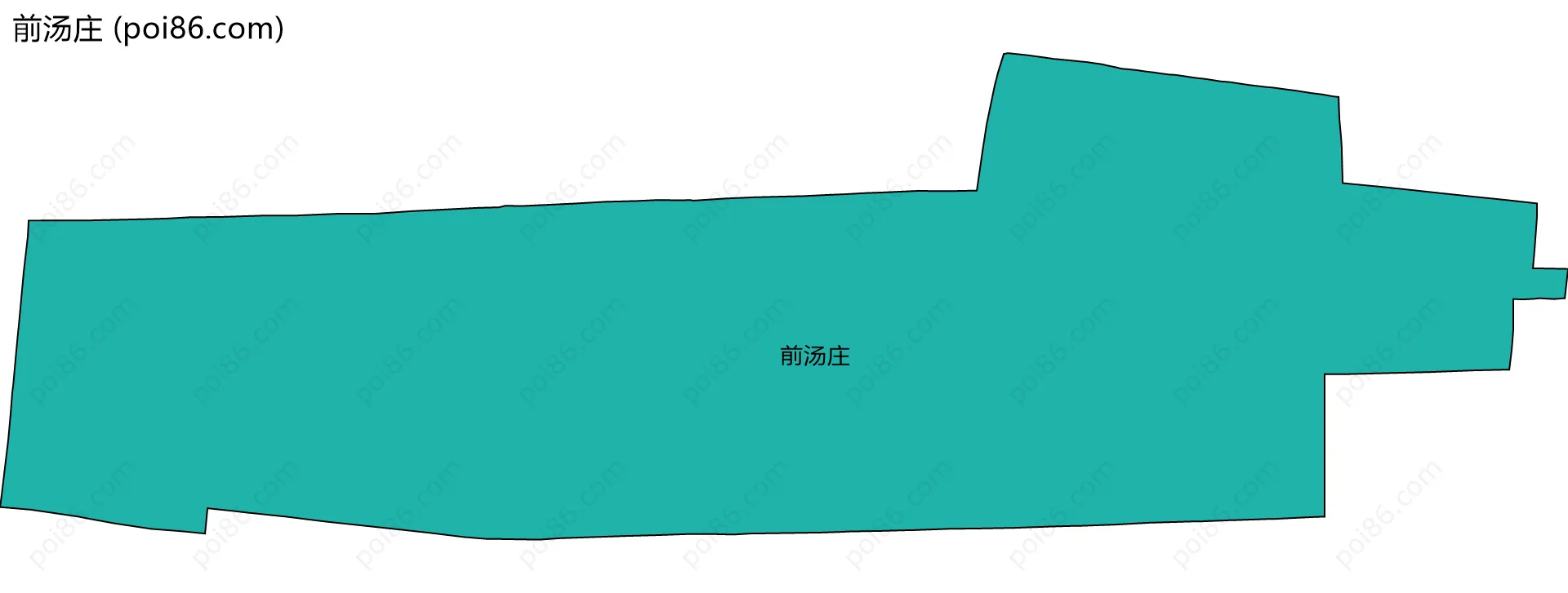 前汤庄边界地图