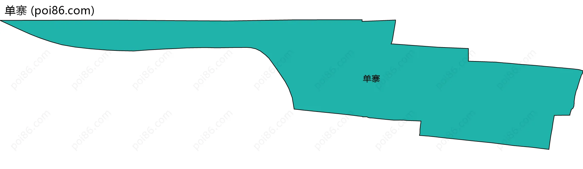 单寨边界地图