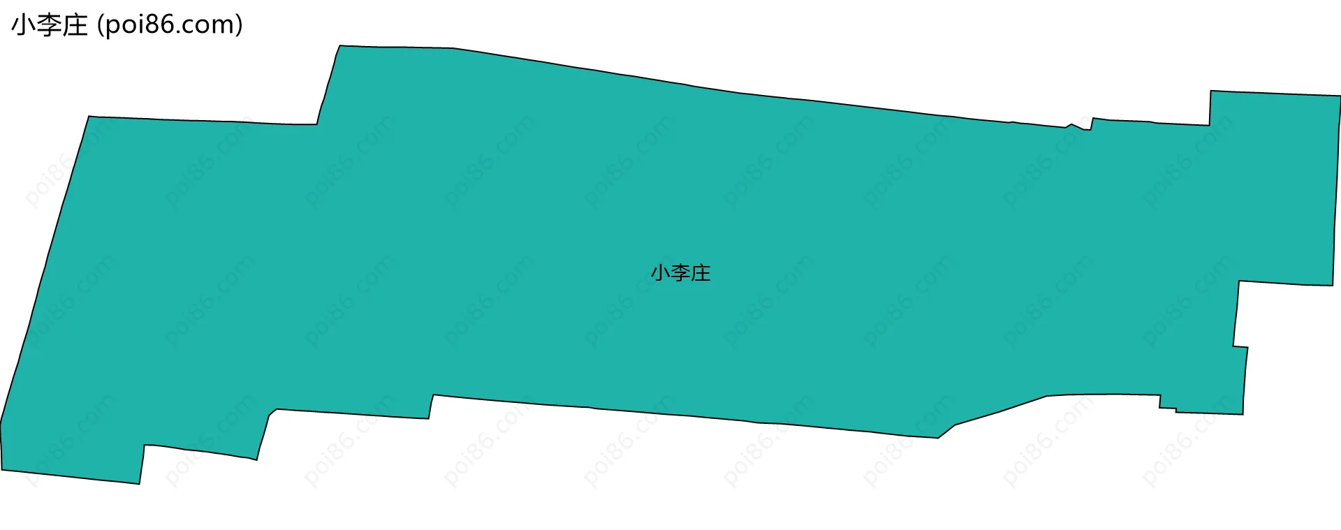 小李庄边界地图