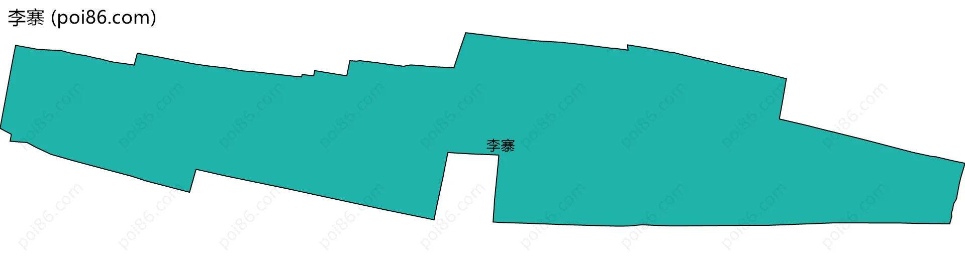 李寨边界地图