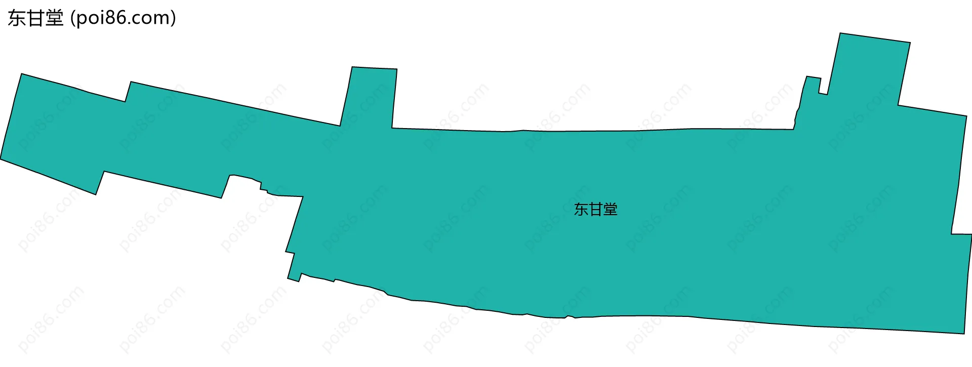 东甘堂边界地图