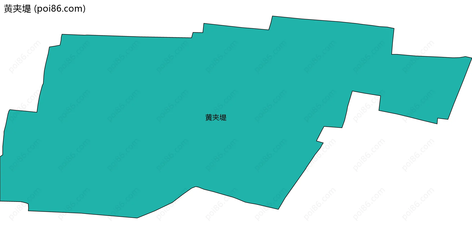 黄夹堤边界地图