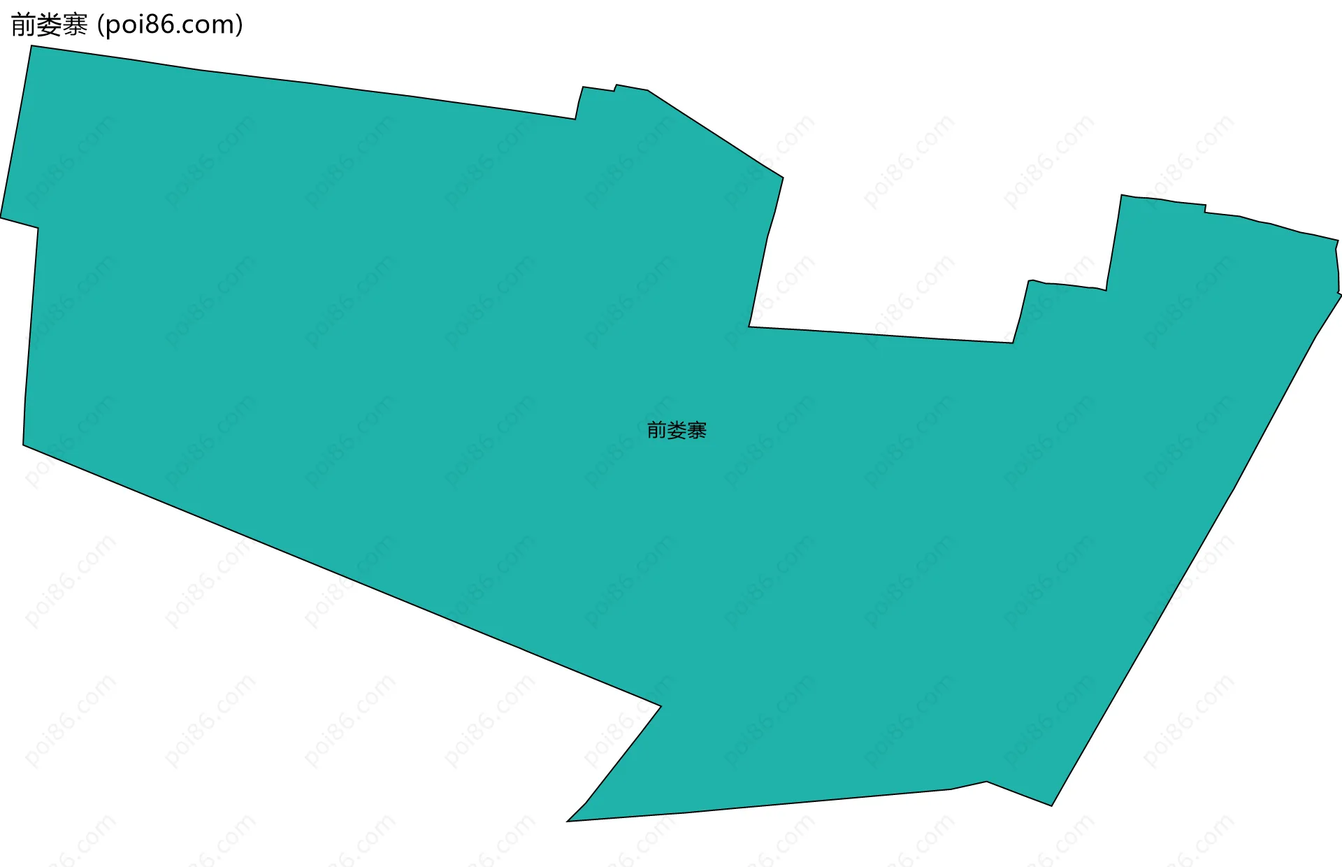 前娄寨边界地图
