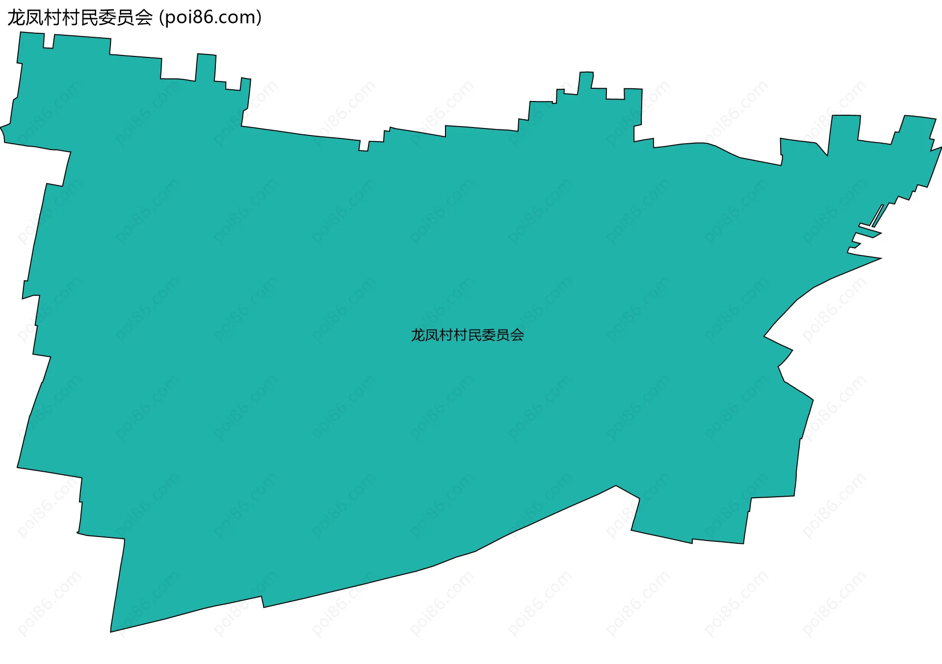 龙凤村村民委员会边界地图