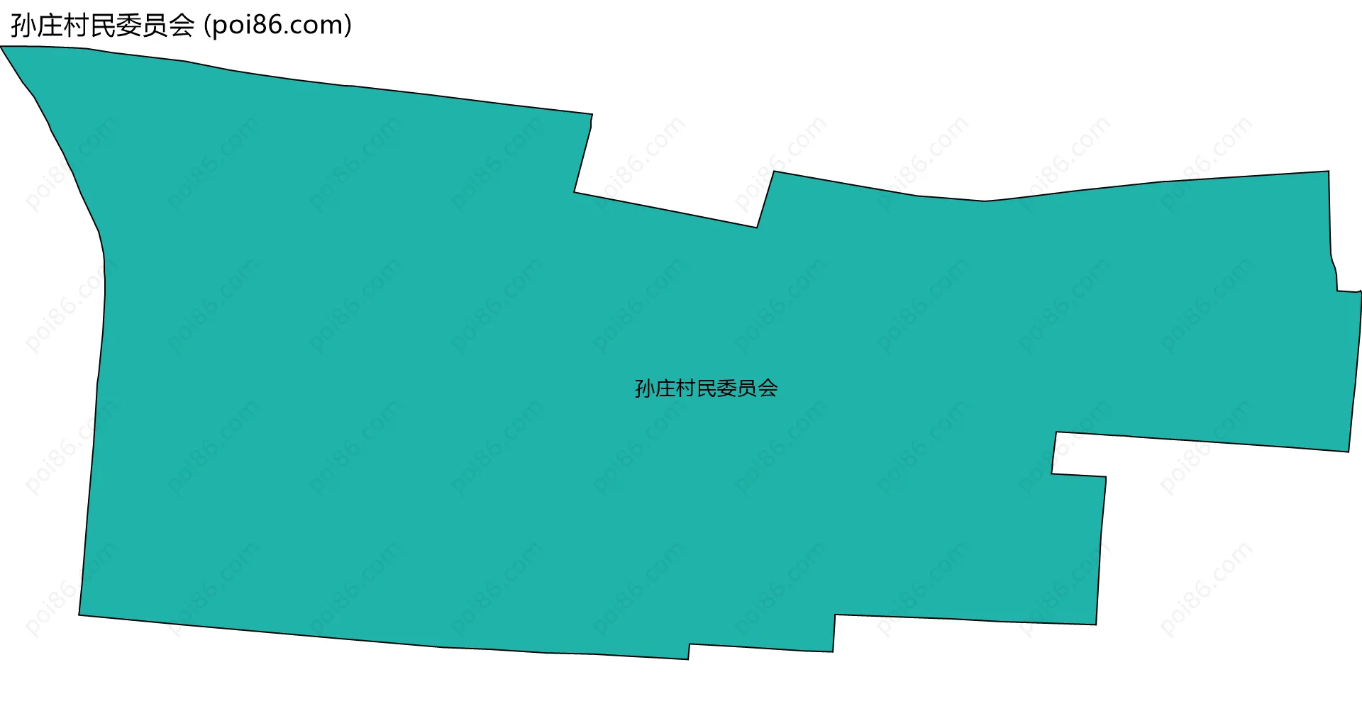 孙庄村民委员会边界地图