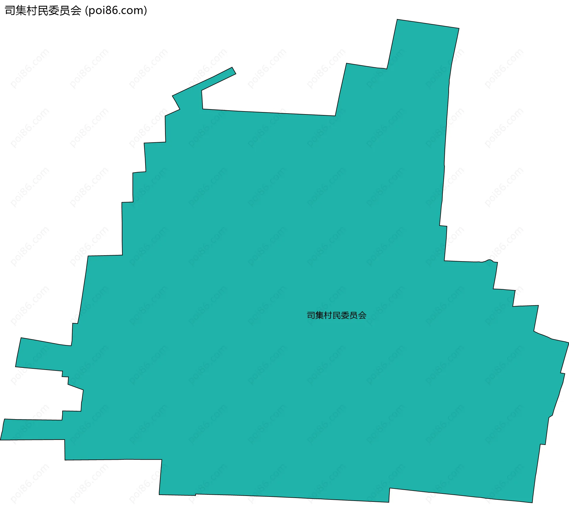 司集村民委员会边界地图