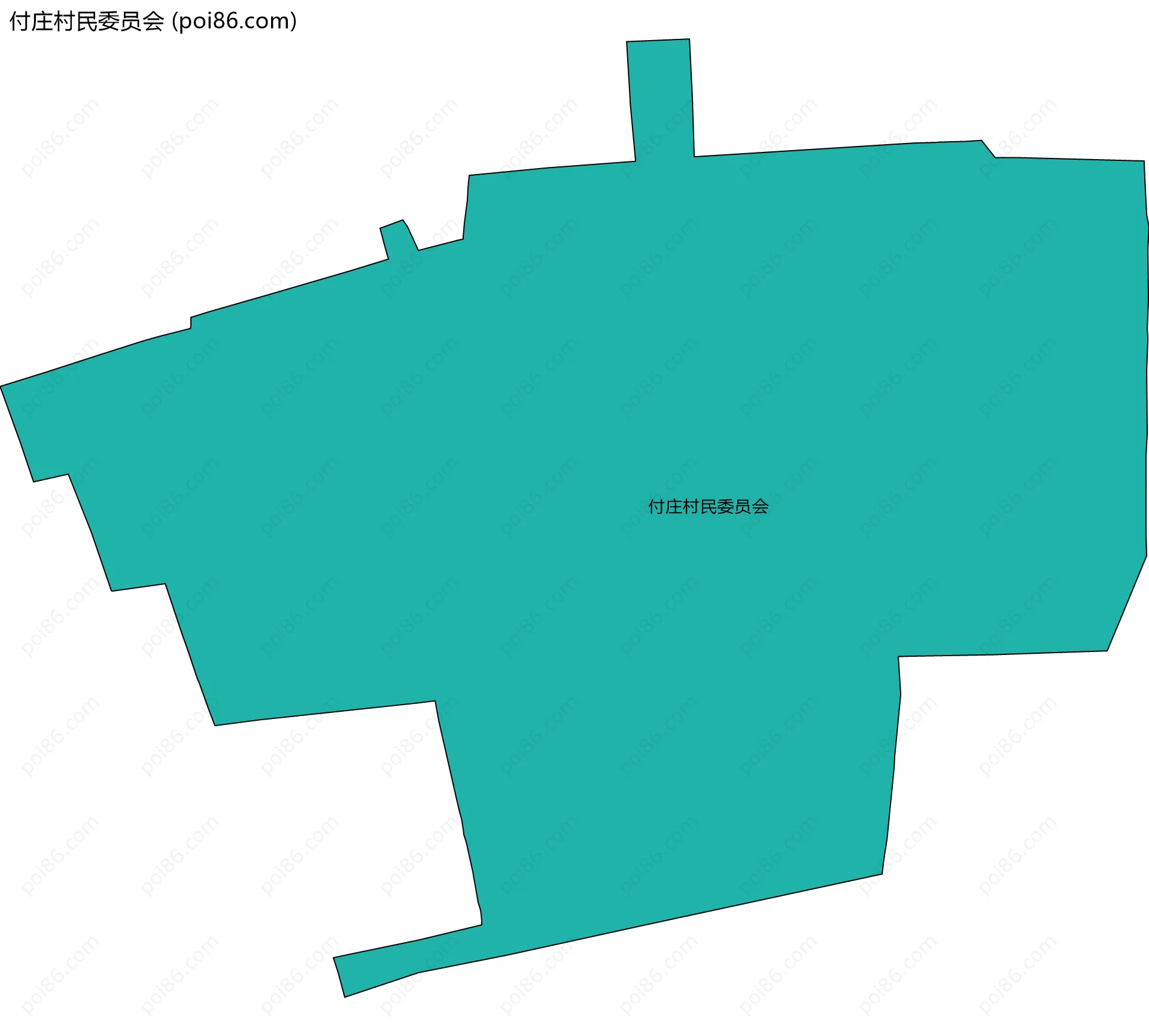 付庄村民委员会边界地图