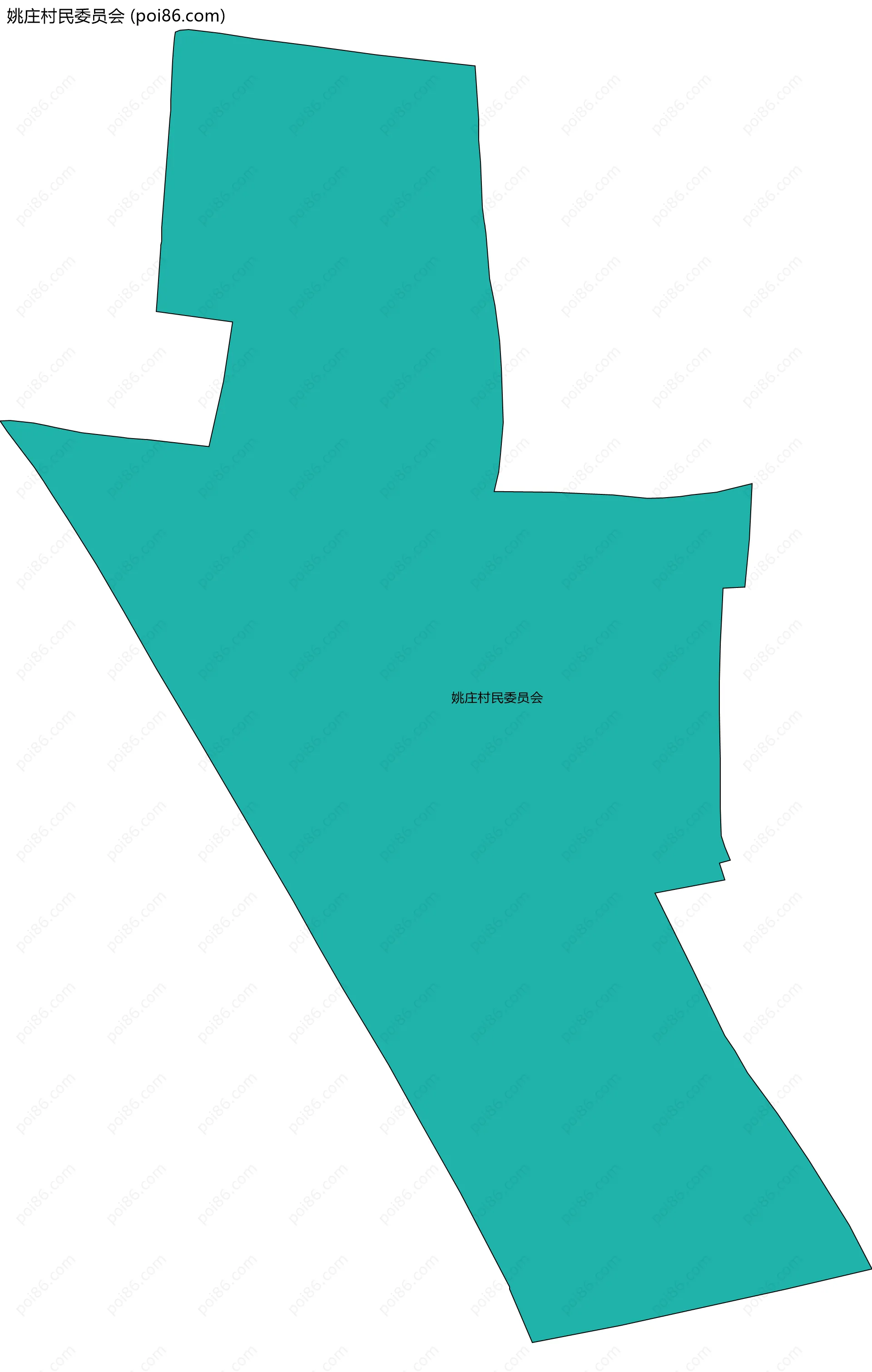 姚庄村民委员会边界地图