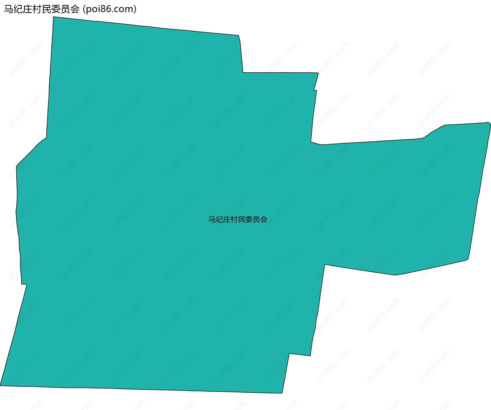 马纪庄村民委员会边界地图