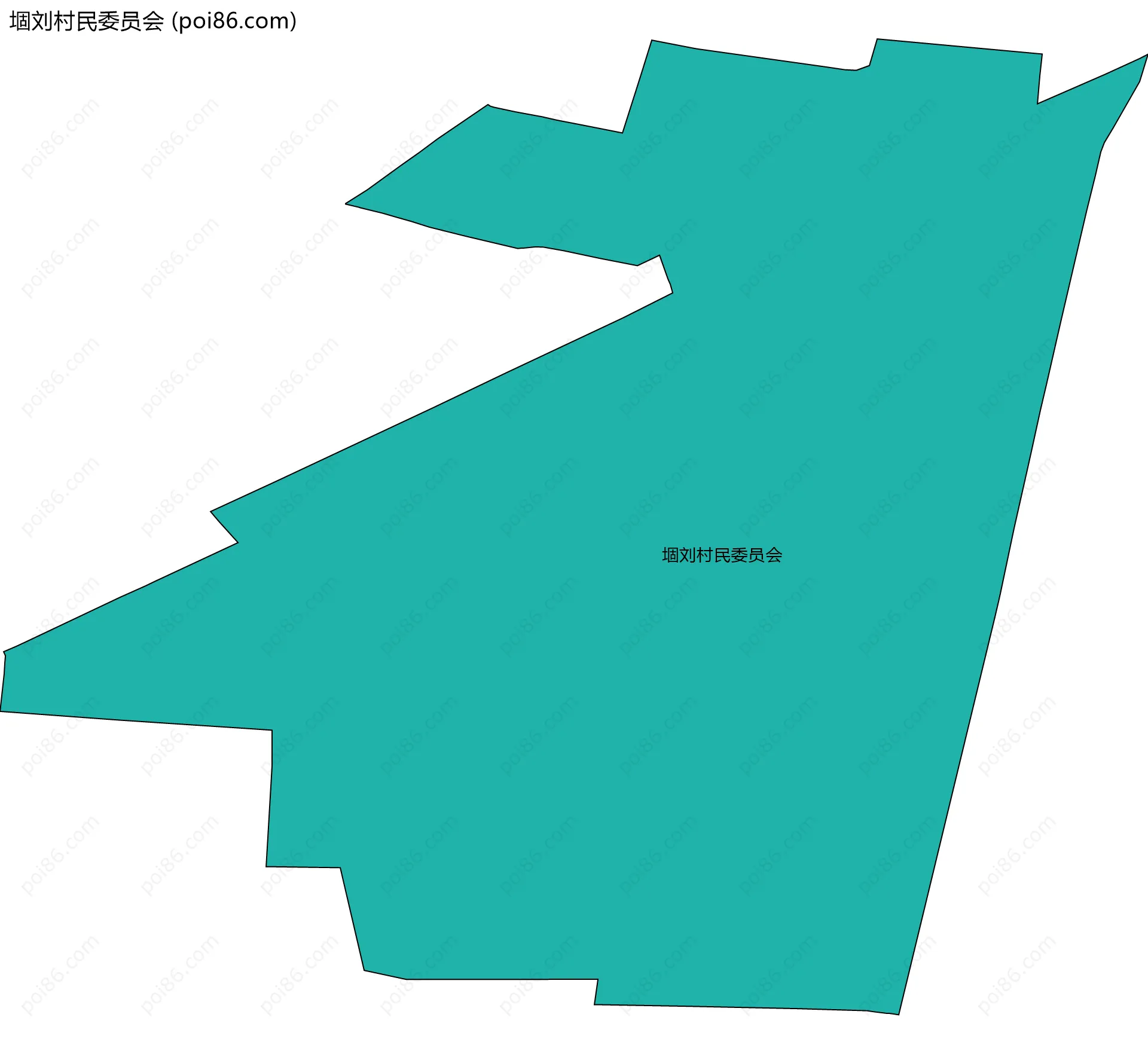堌刘村民委员会边界地图