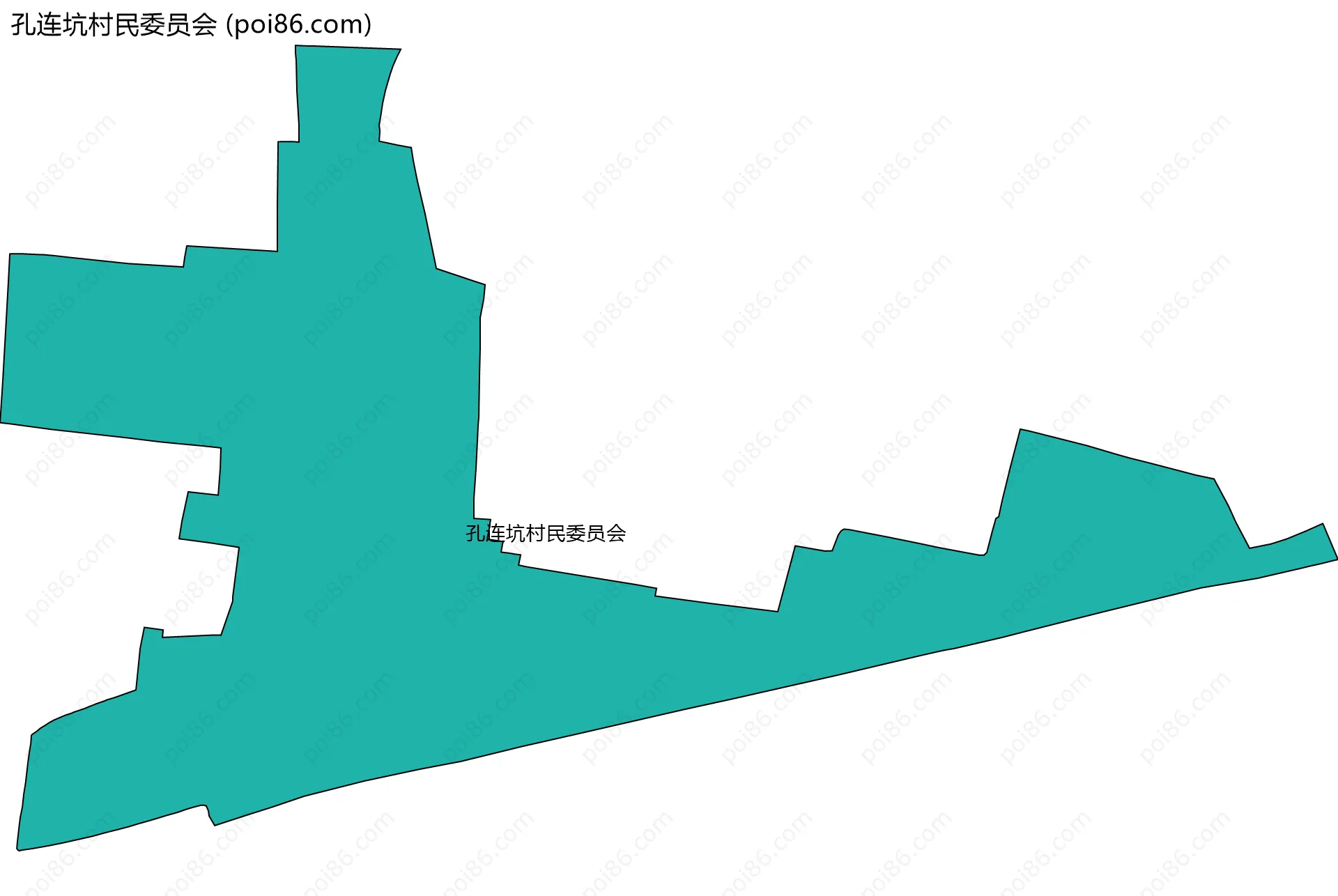 孔连坑村民委员会边界地图