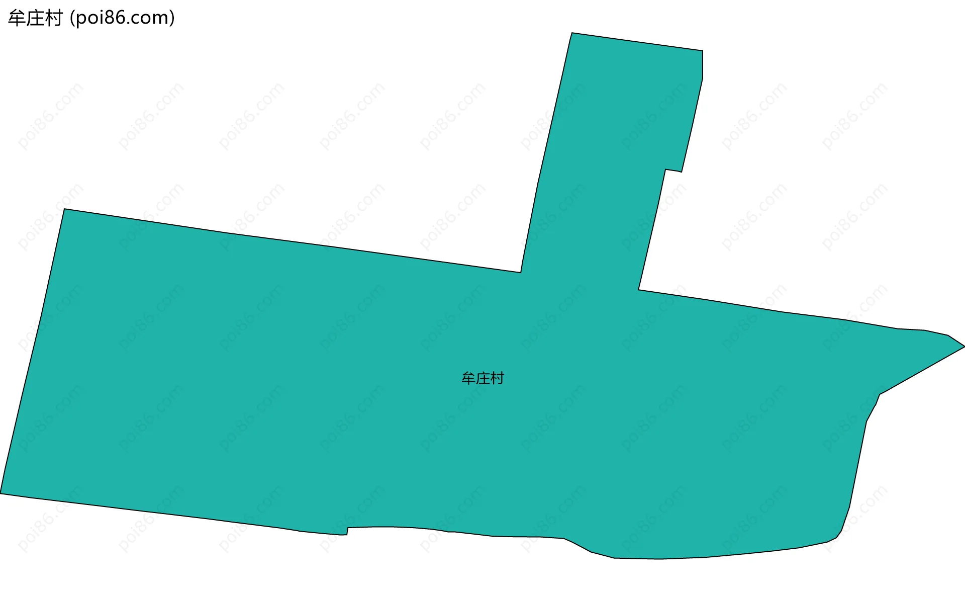 牟庄村边界地图