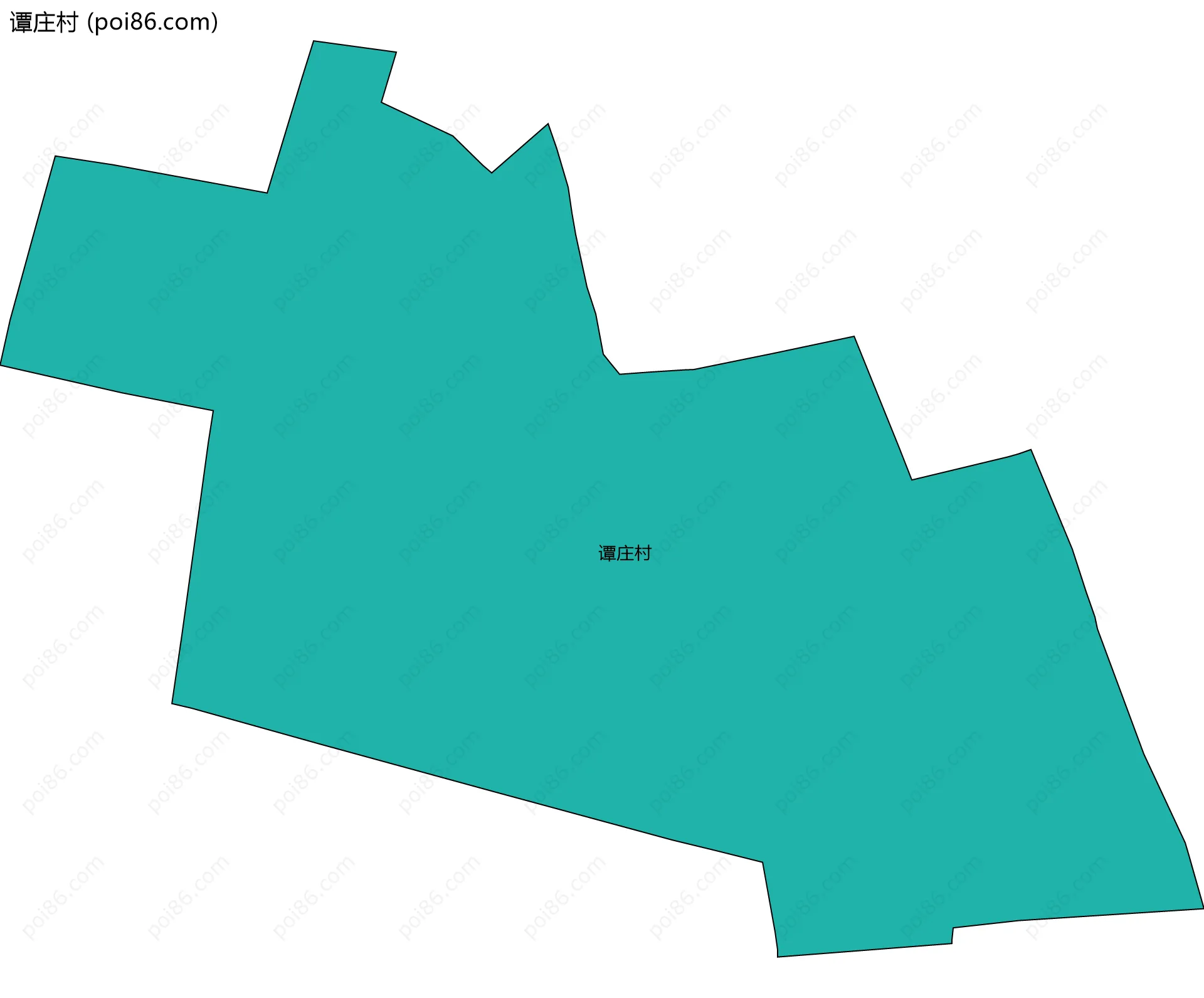 谭庄村边界地图