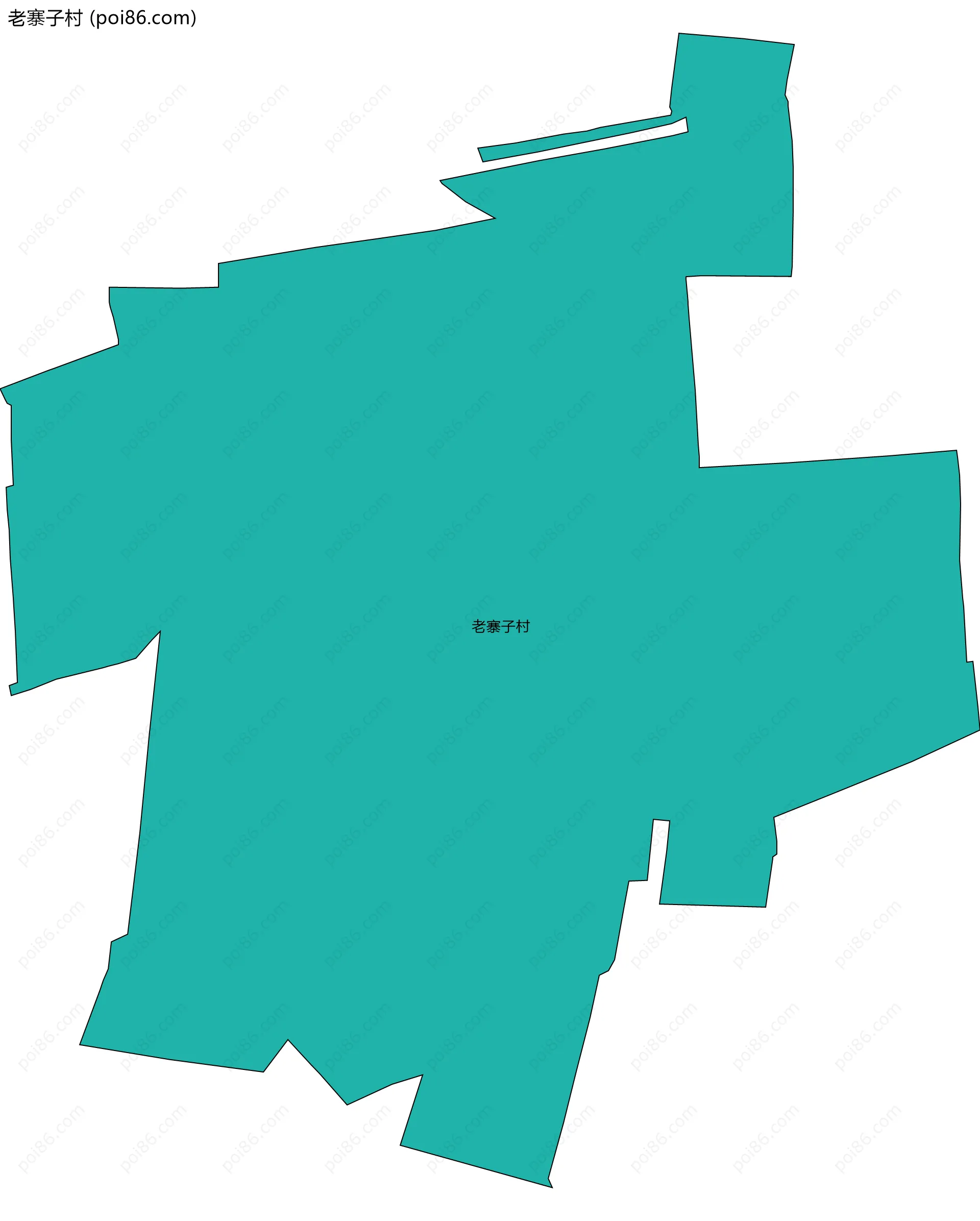 老寨子村边界地图