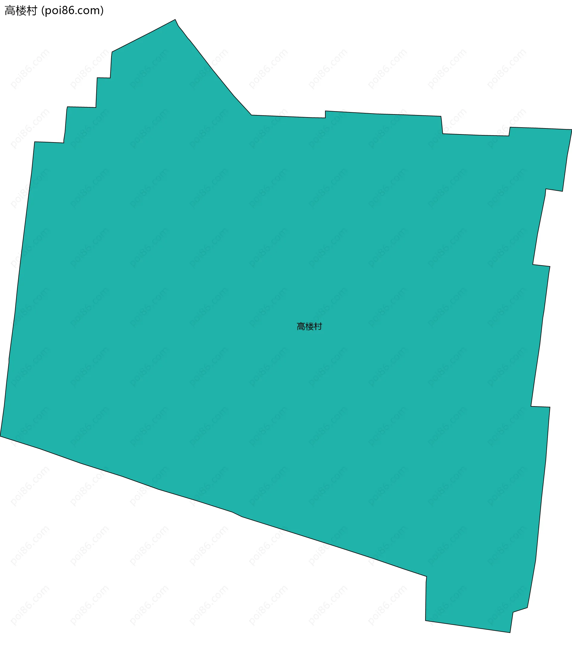 高楼村边界地图