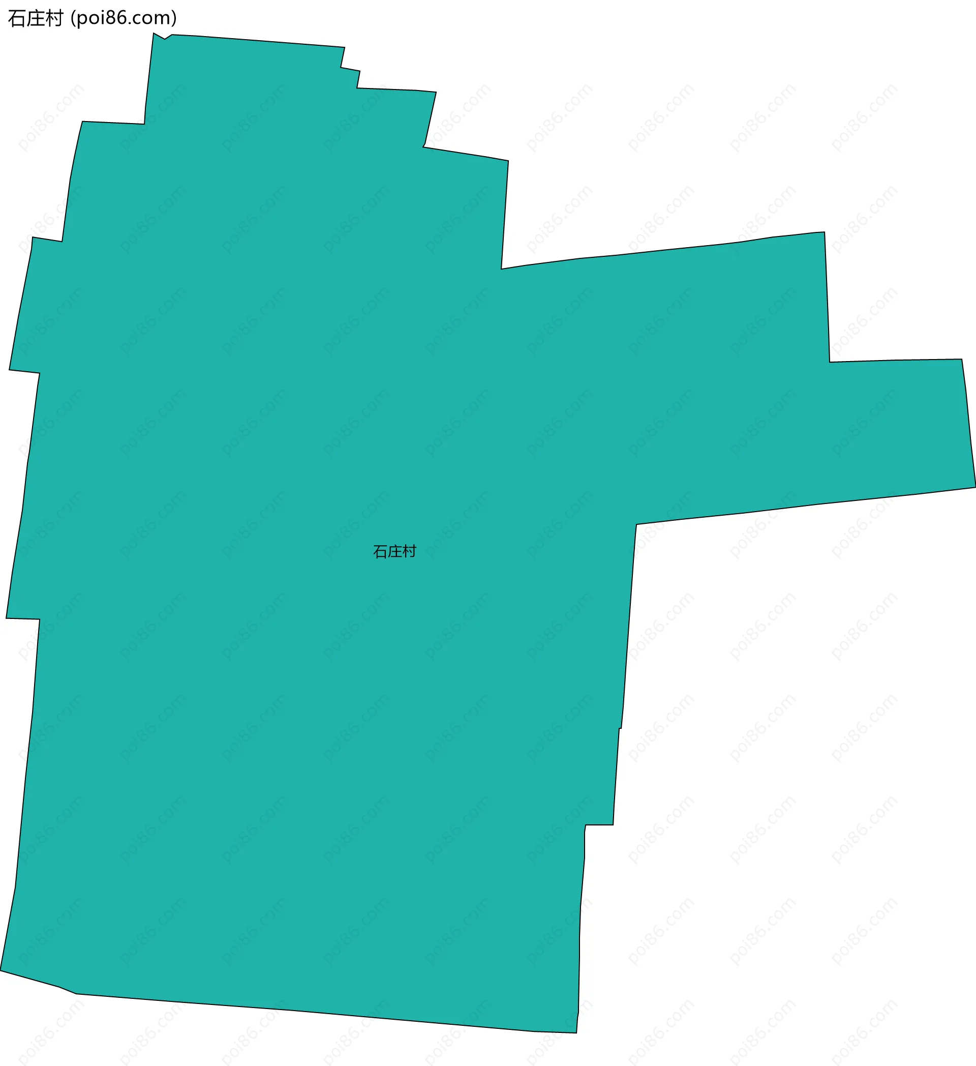 石庄村边界地图