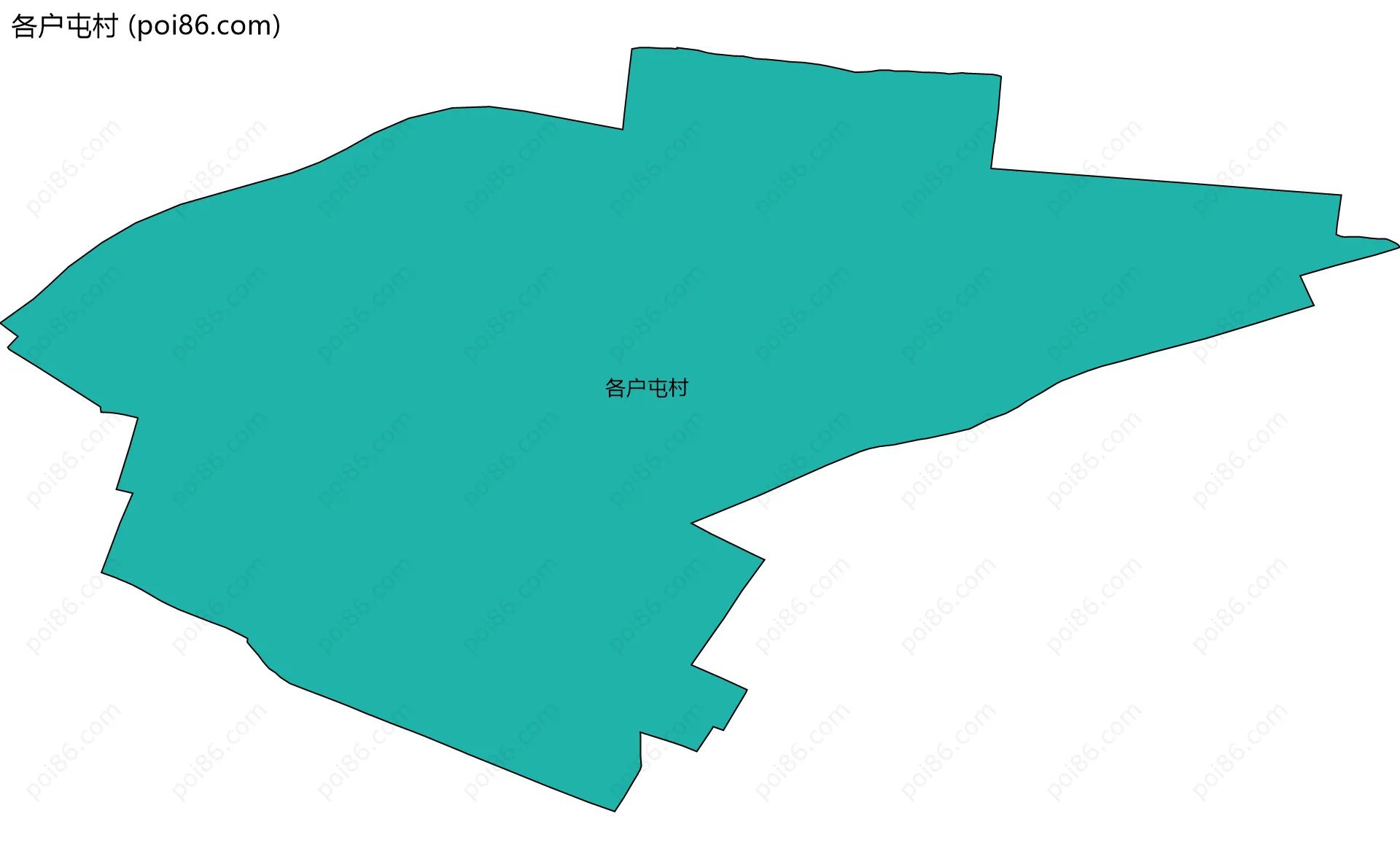 各户屯村边界地图
