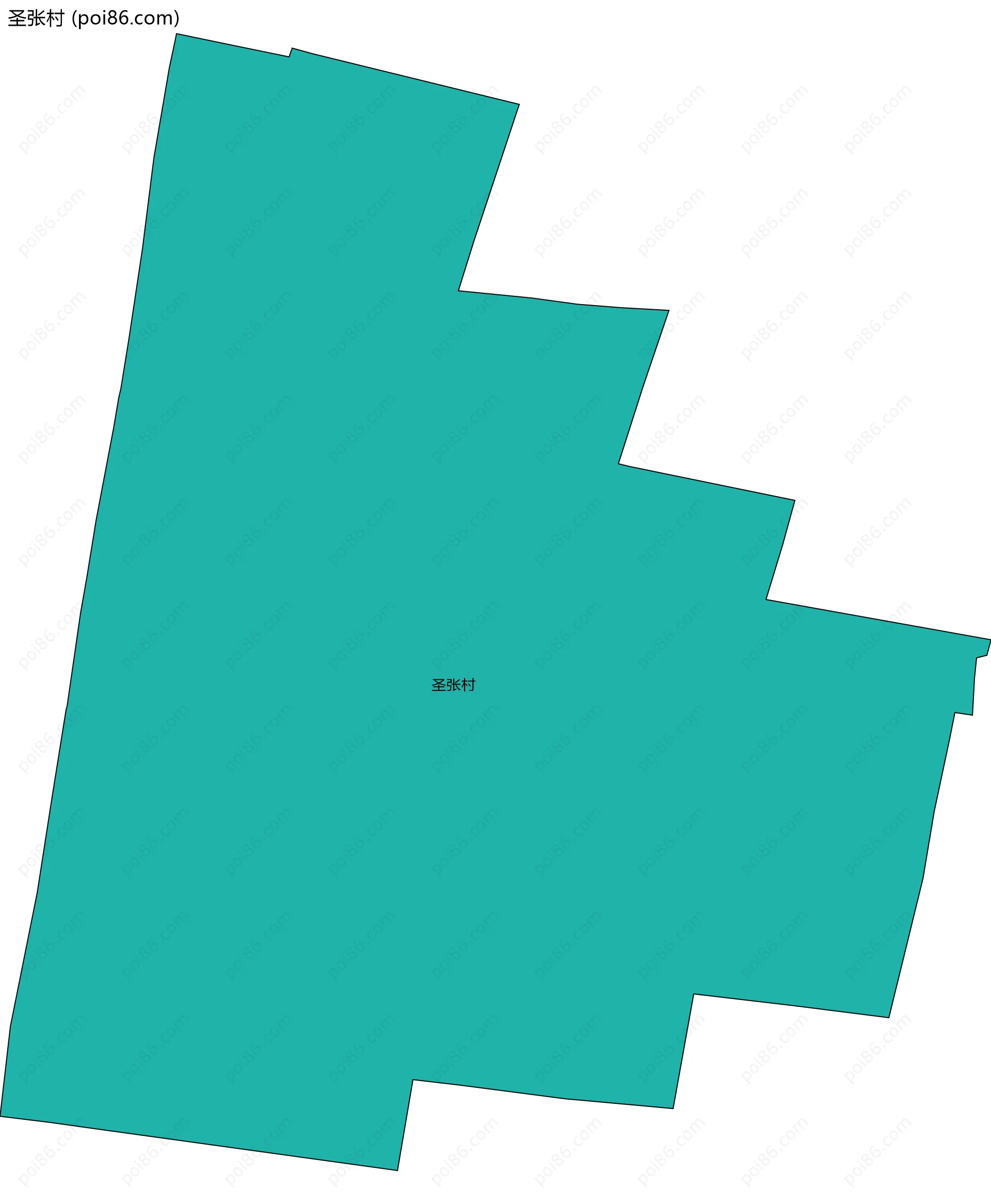 圣张村边界地图