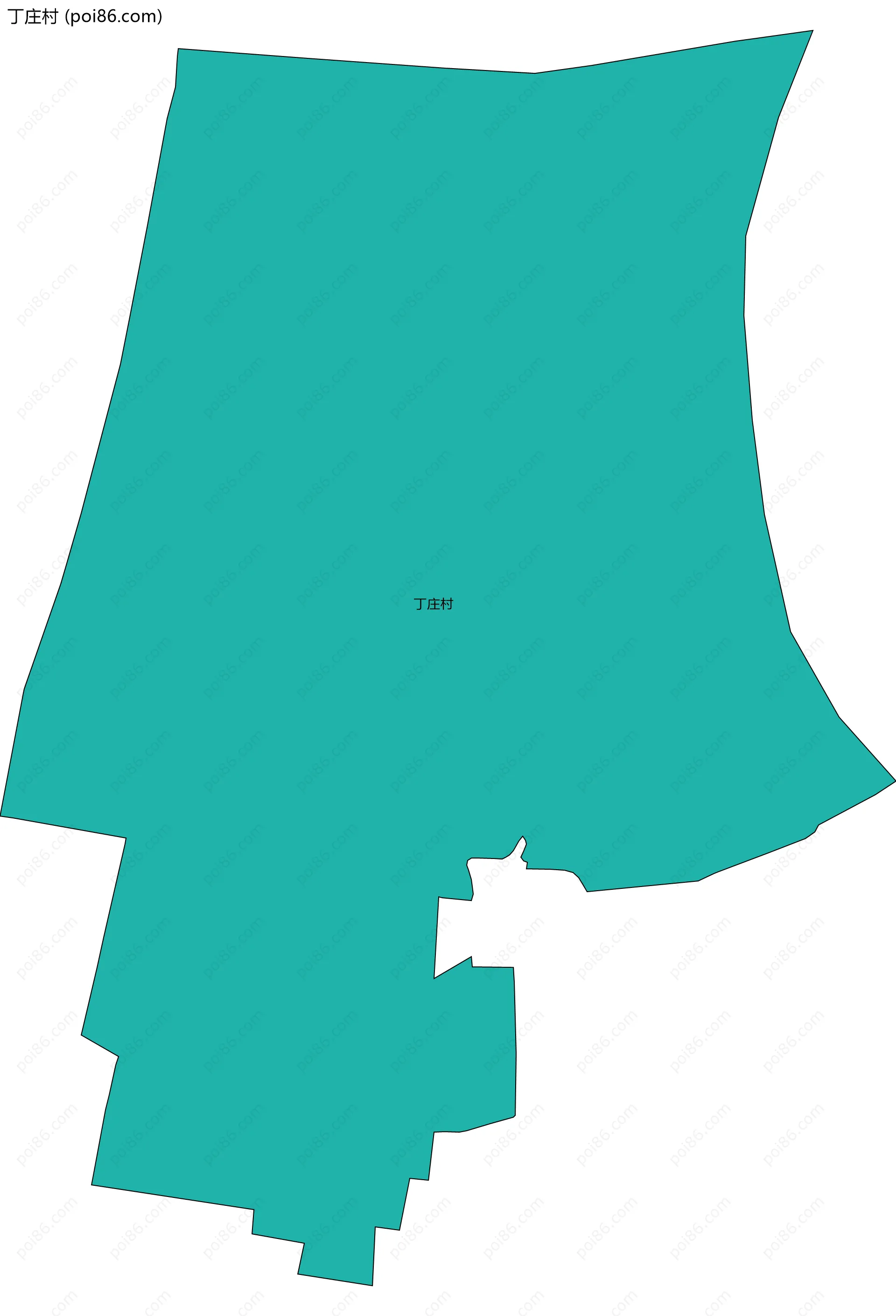 丁庄村边界地图