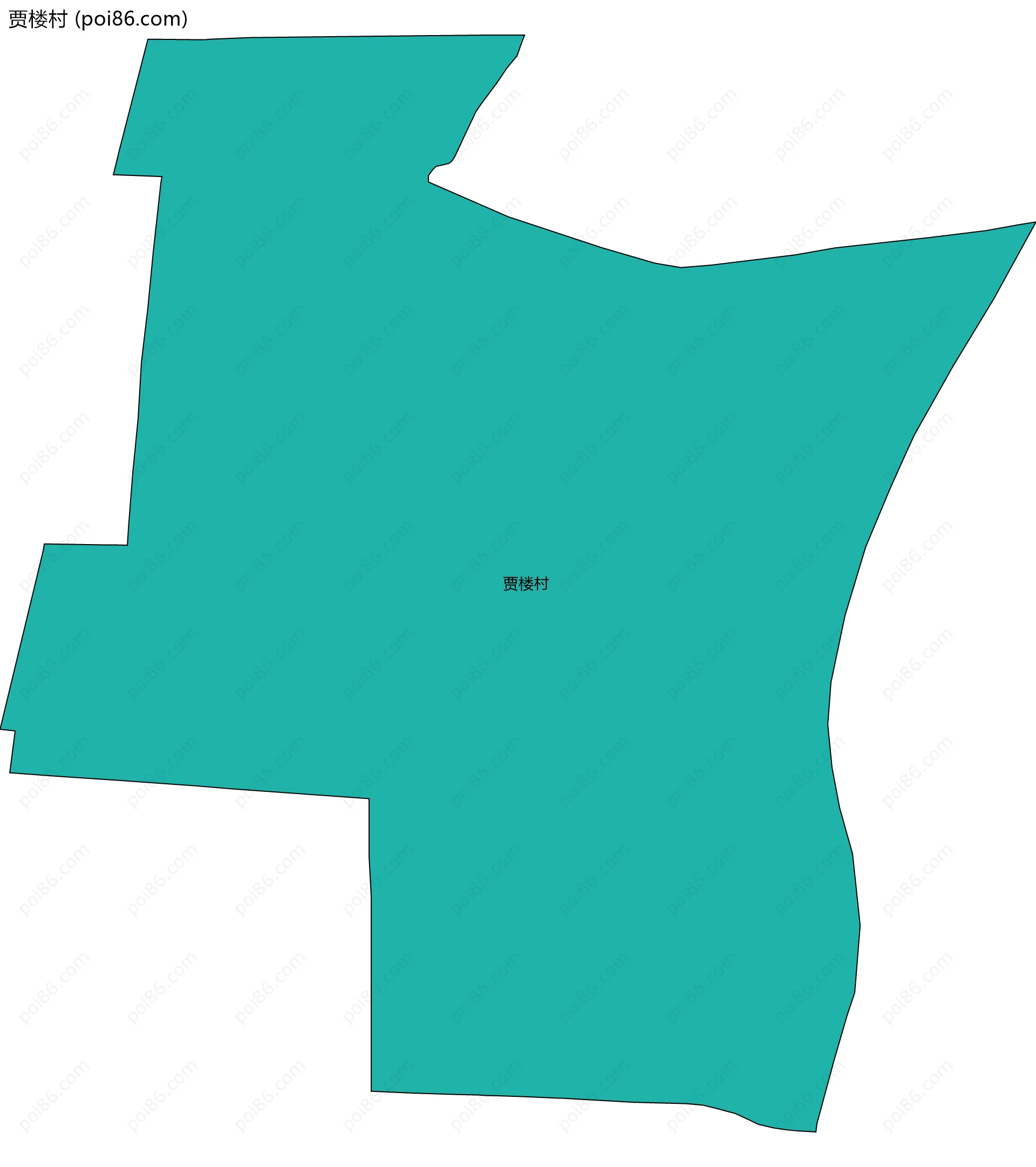 贾楼村边界地图