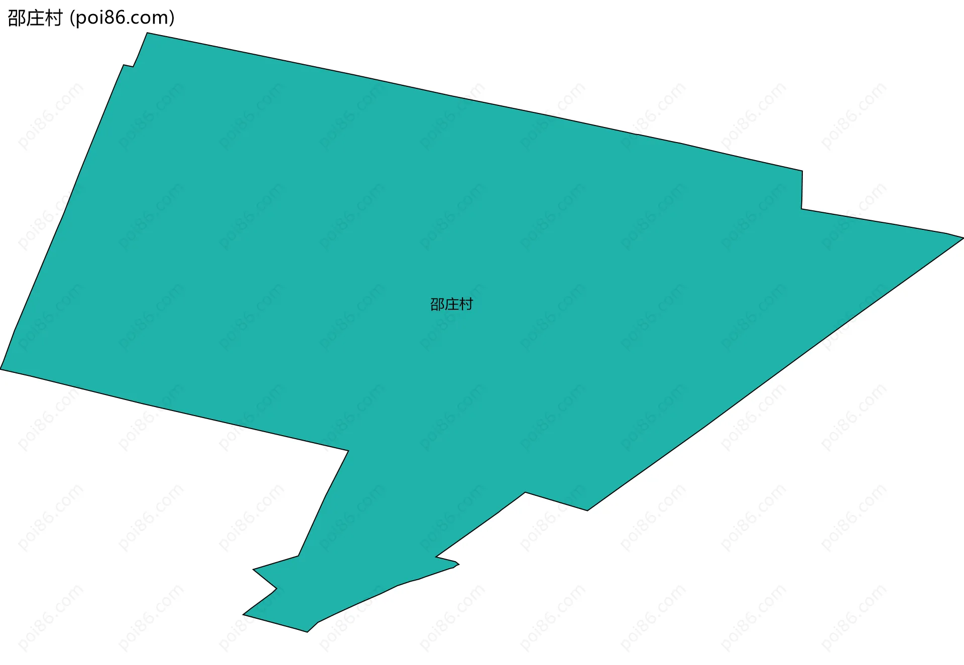 邵庄村边界地图
