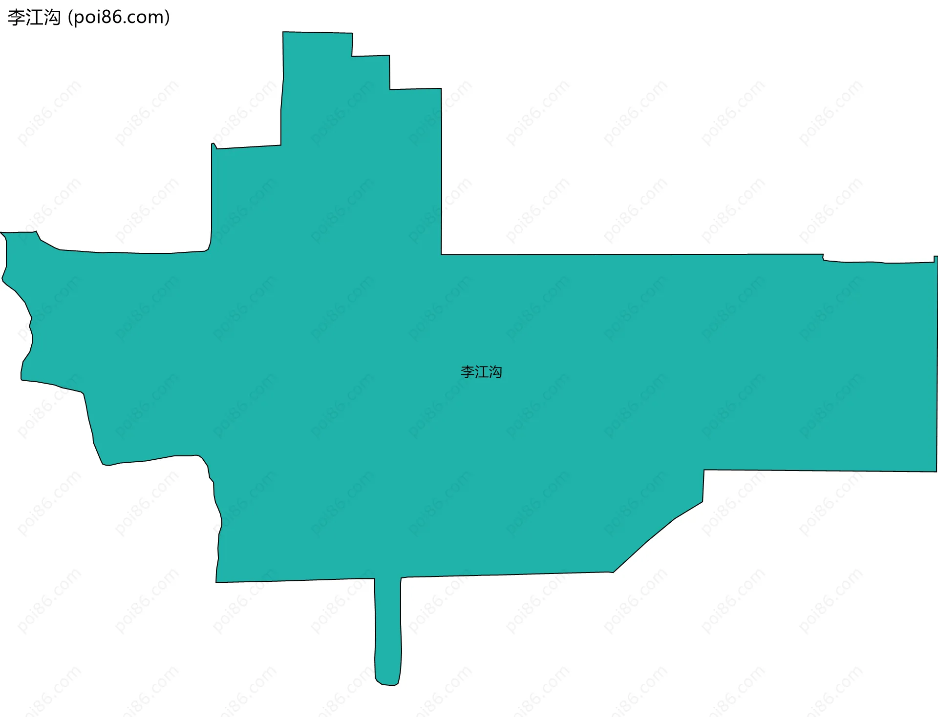 李江沟边界地图