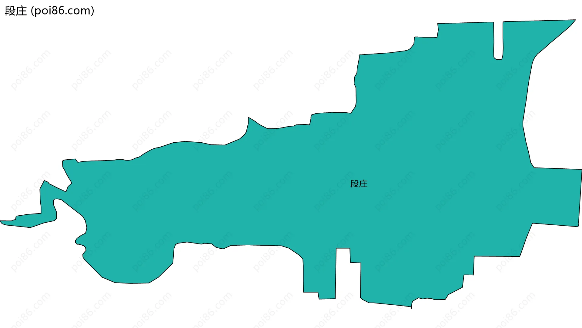 段庄边界地图