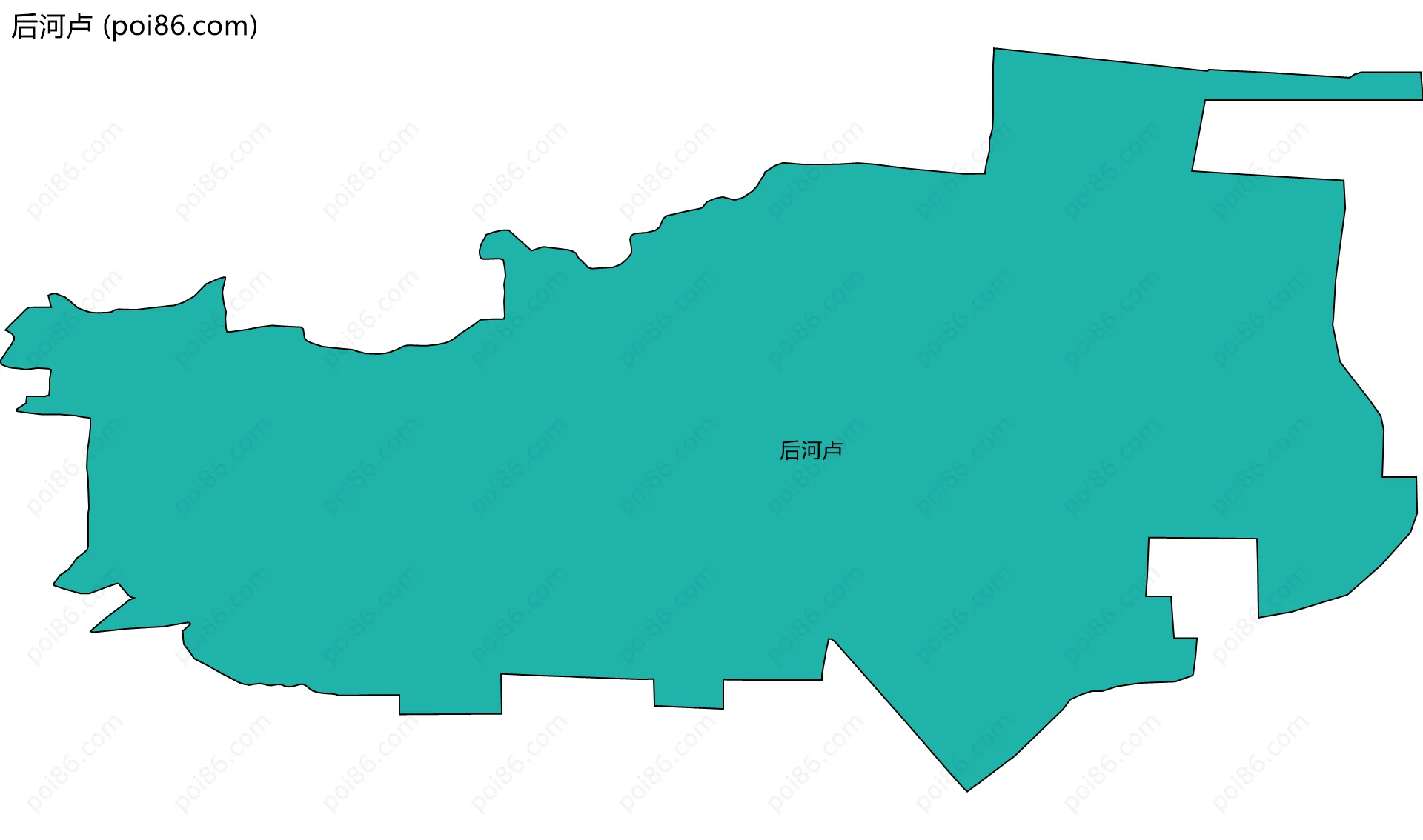 后河卢边界地图