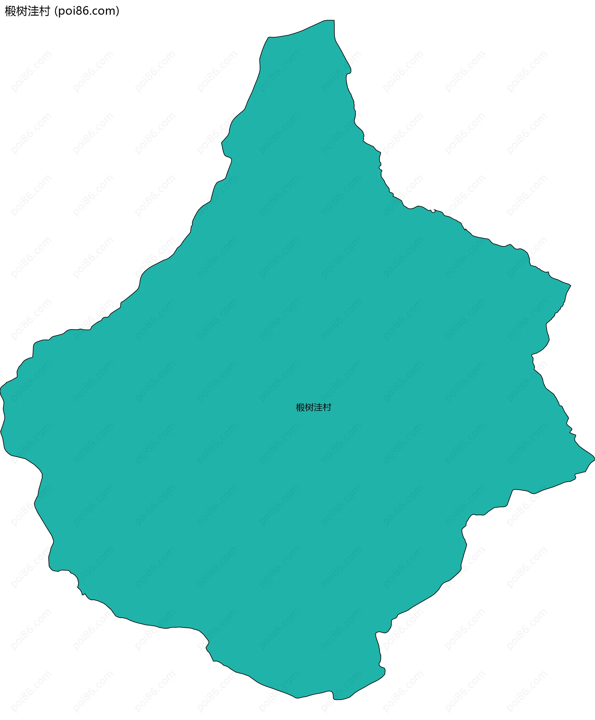 椴树洼村边界地图